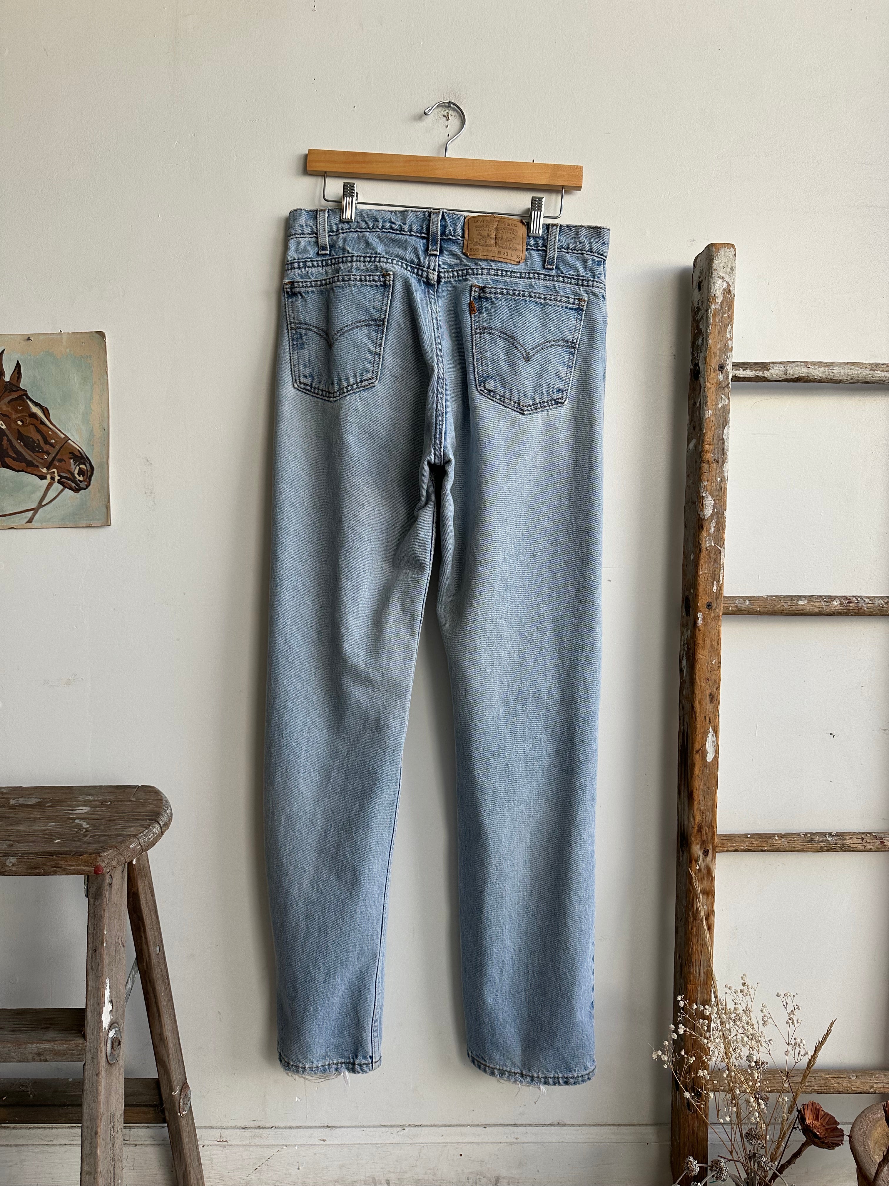 1980s Well-Worn Levi’s 505 Orange Tabs (33 x 32)