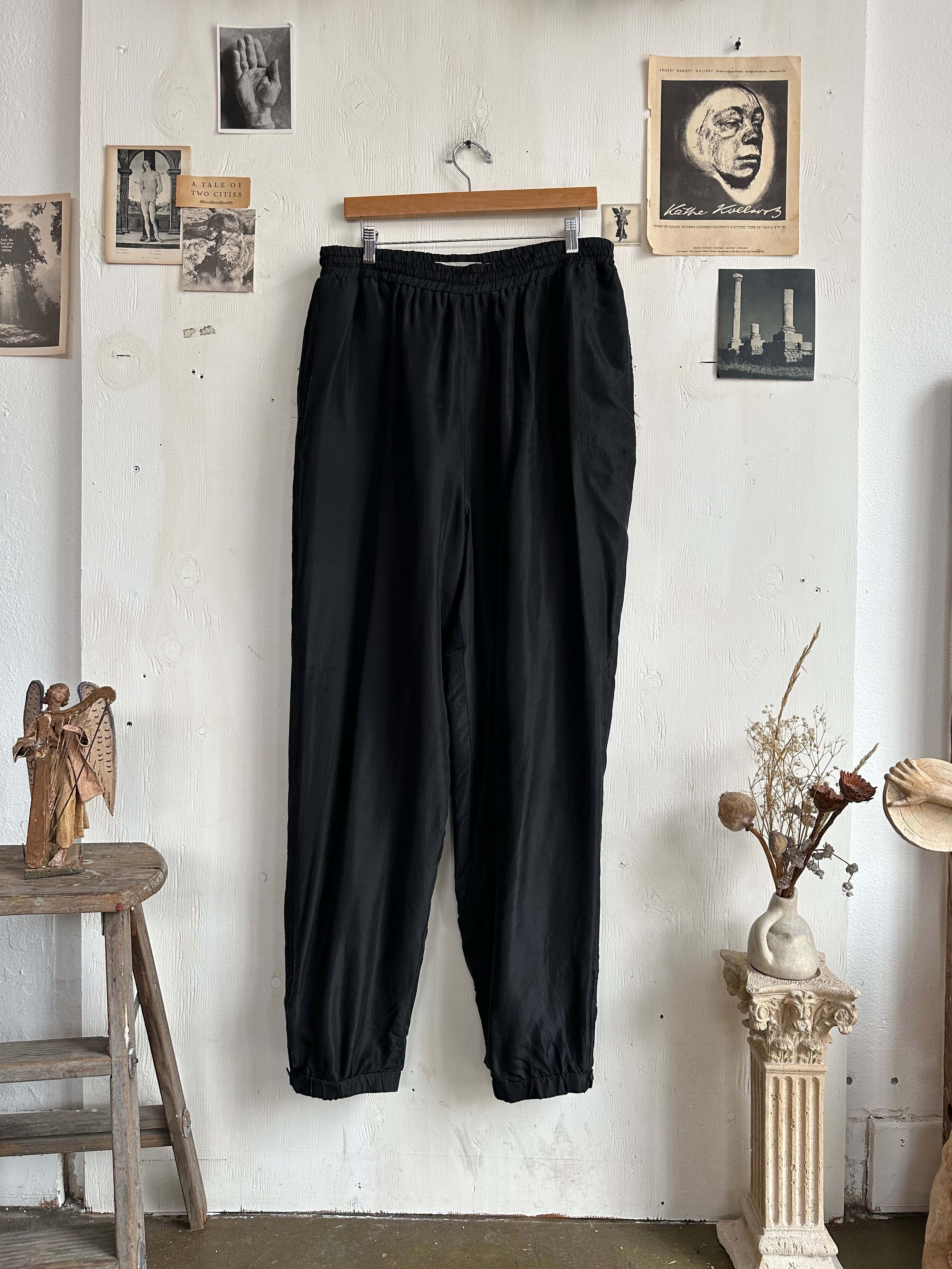 1980s Baggy Silk Pants (34/33)
