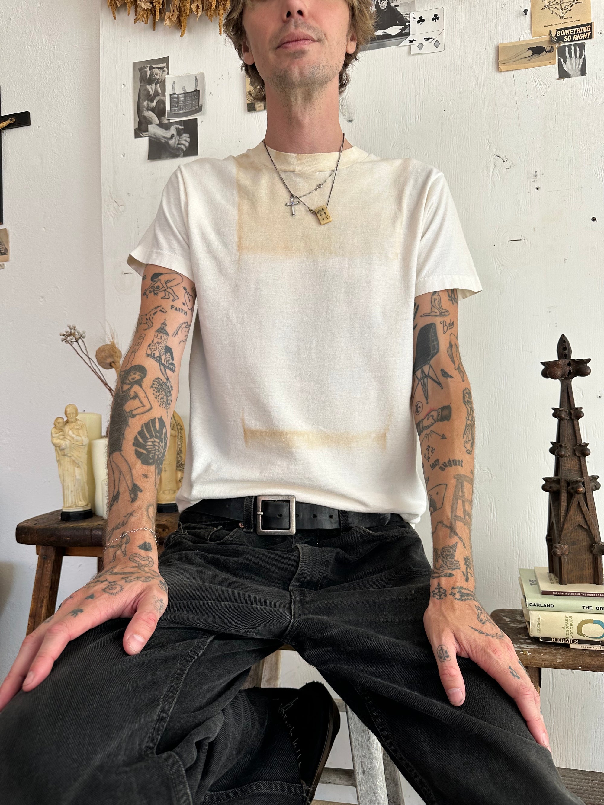 1990s Discolored White Tee