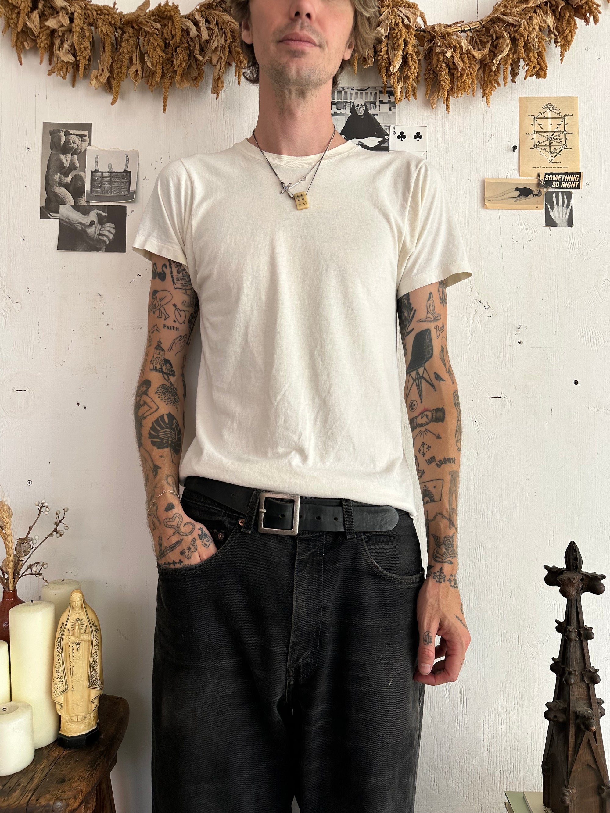 1990s Well Worn White Tee