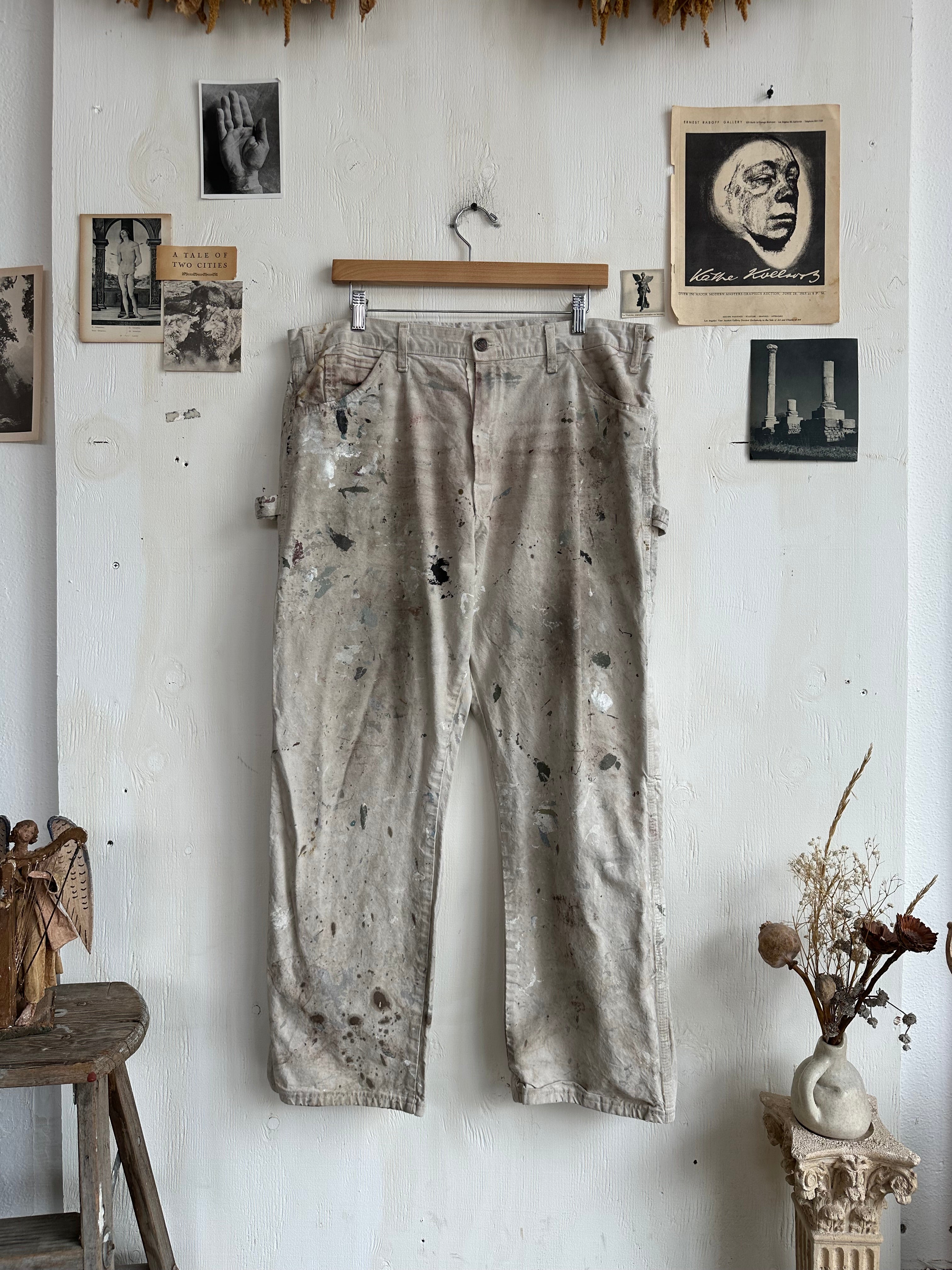 1990s Thrashed Dickies Painters Pants (38/28)