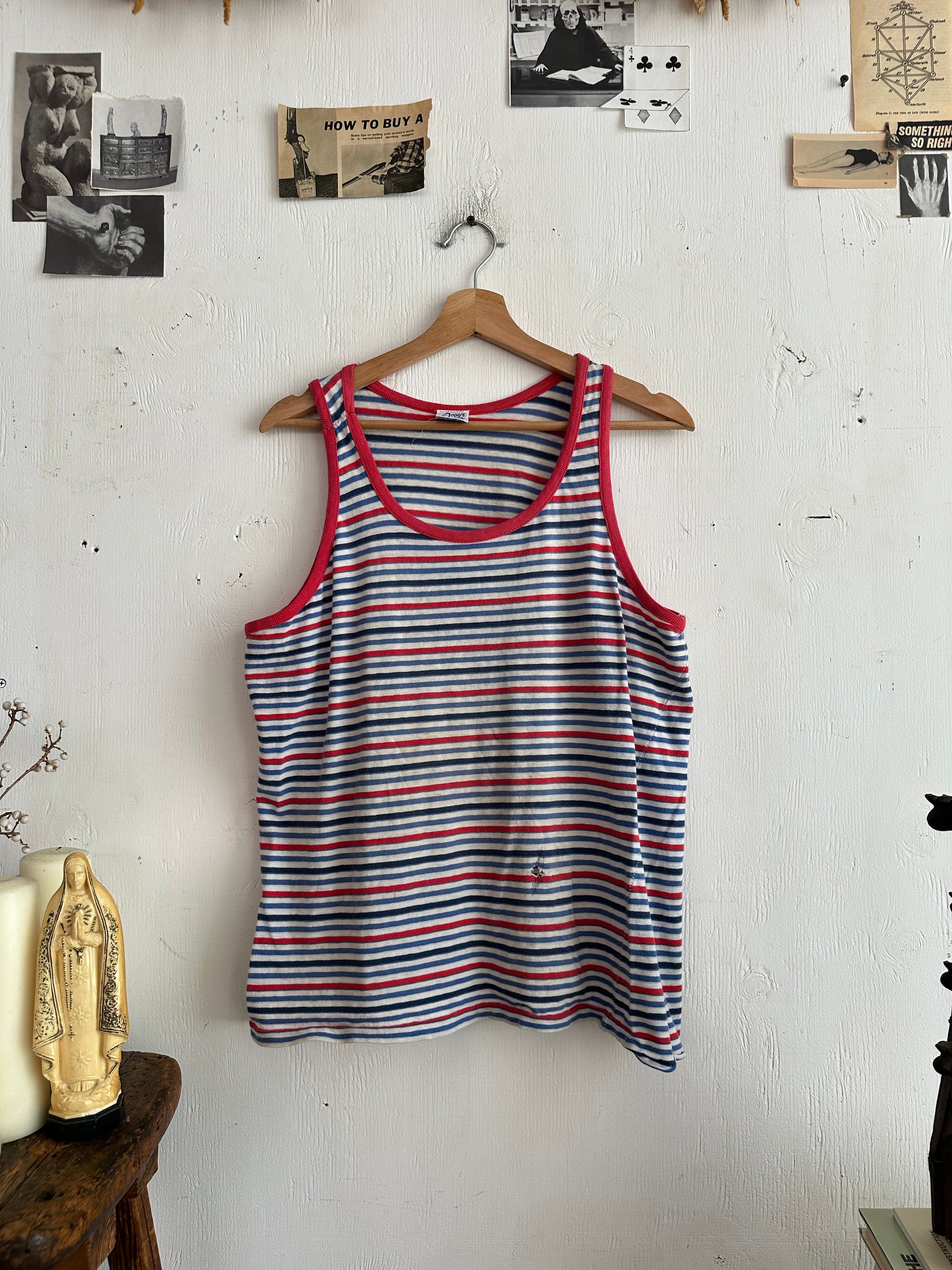 1980s Striped Tank Top