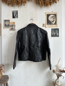 1970s Fleece Lined Leather Jacket (M/L)