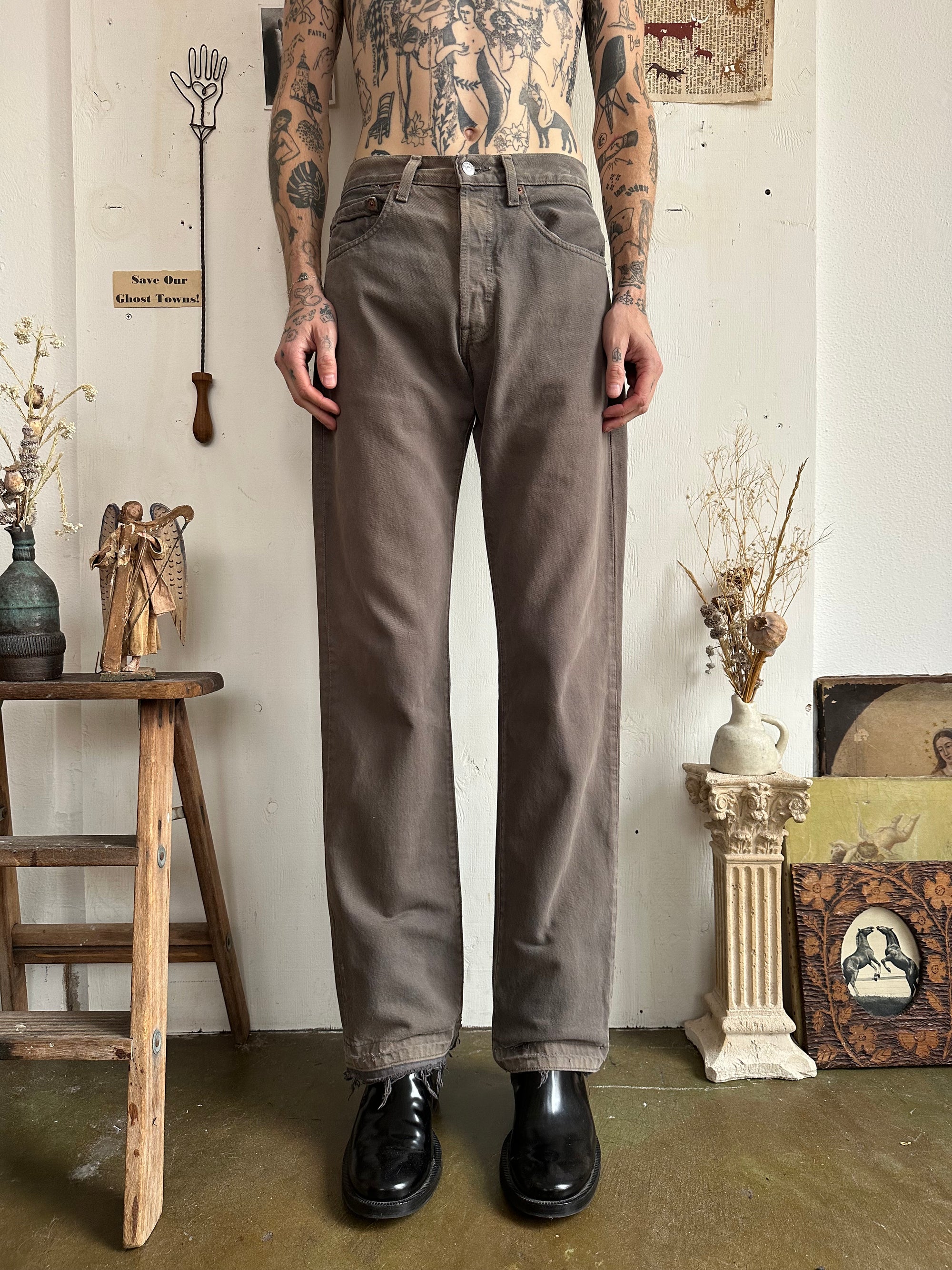 1990s Earth Toned Levis 501