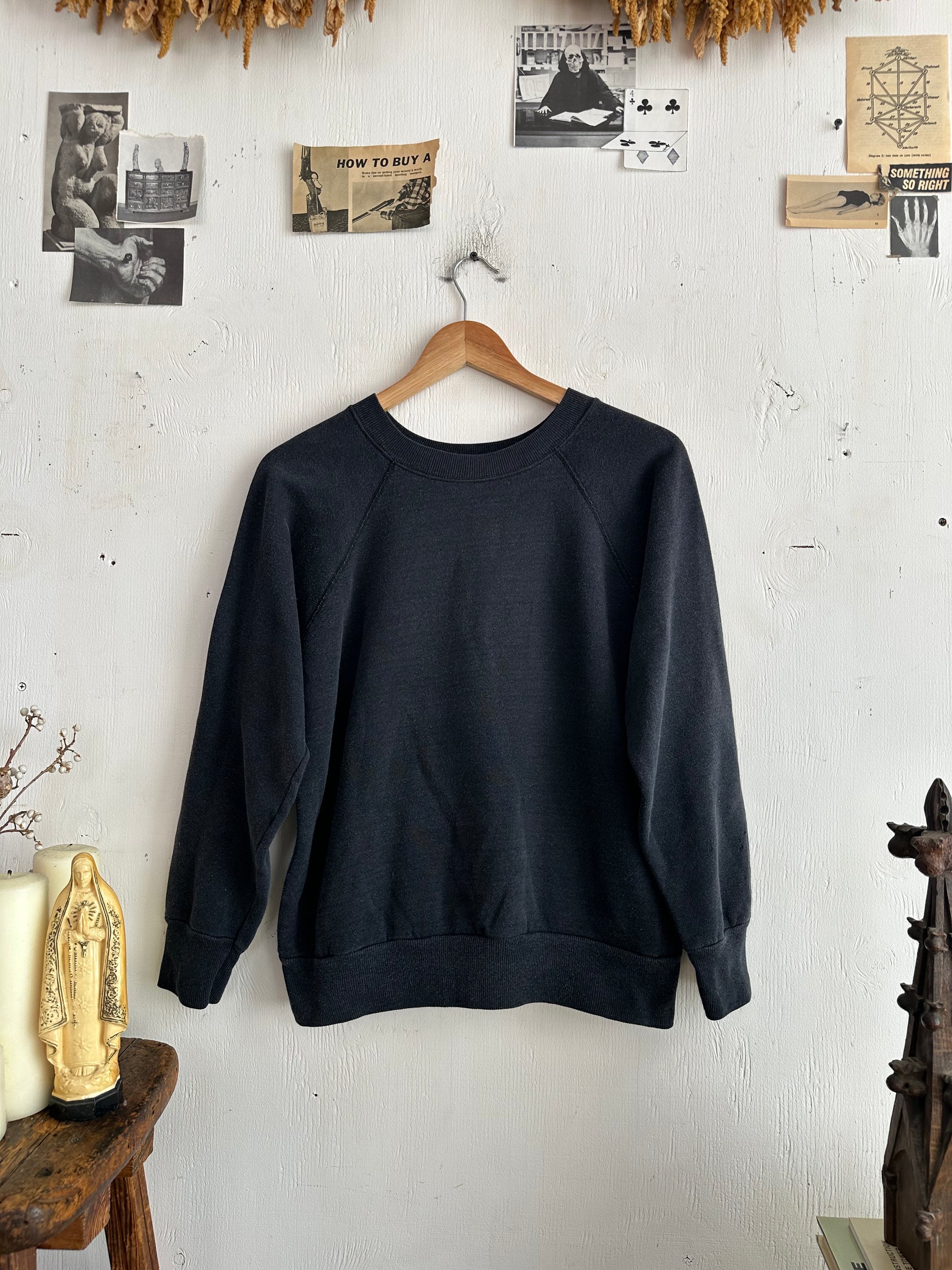 1980s Faded Black Sweatshirt