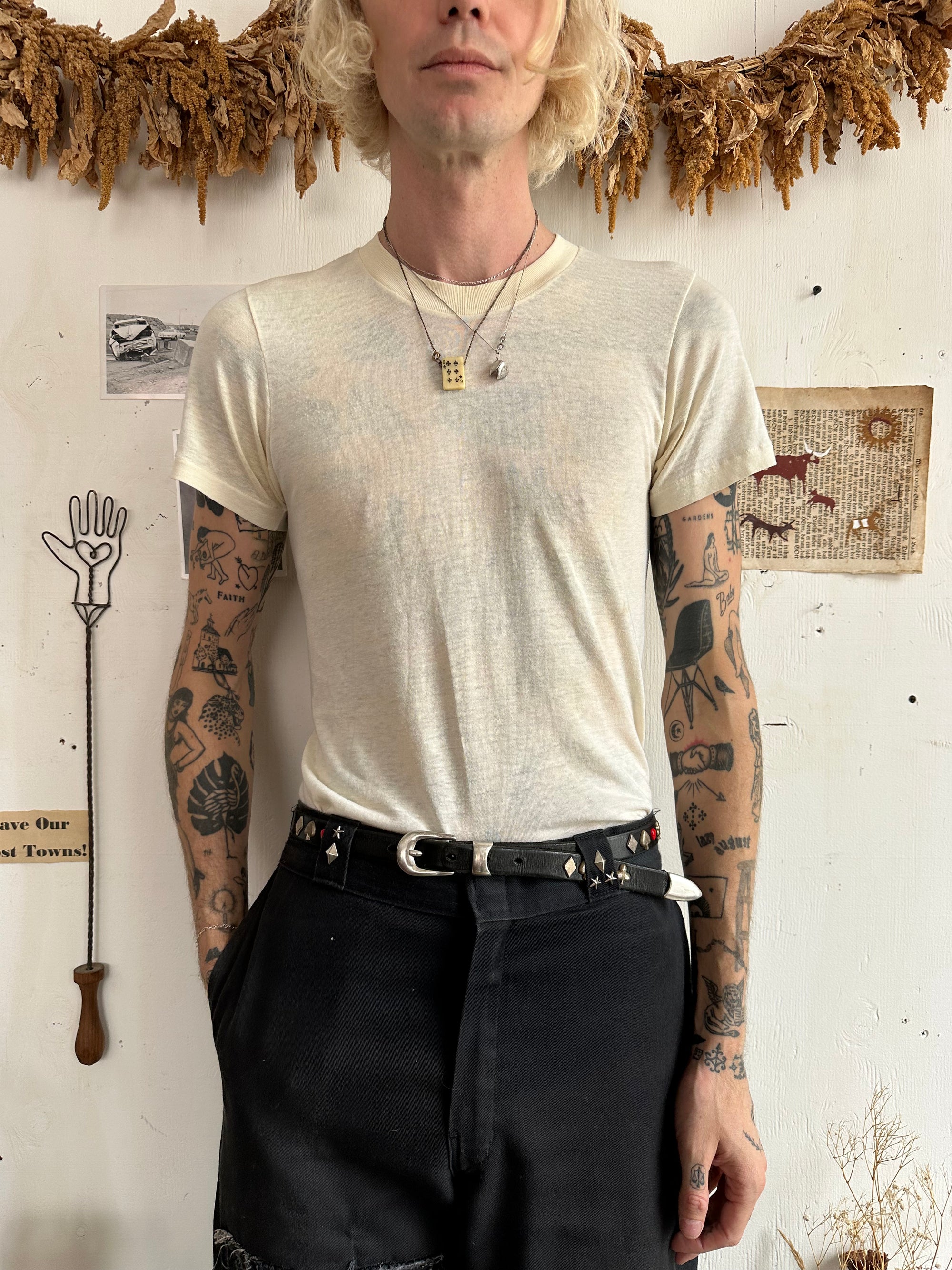 1970s Paper Thin White Blank