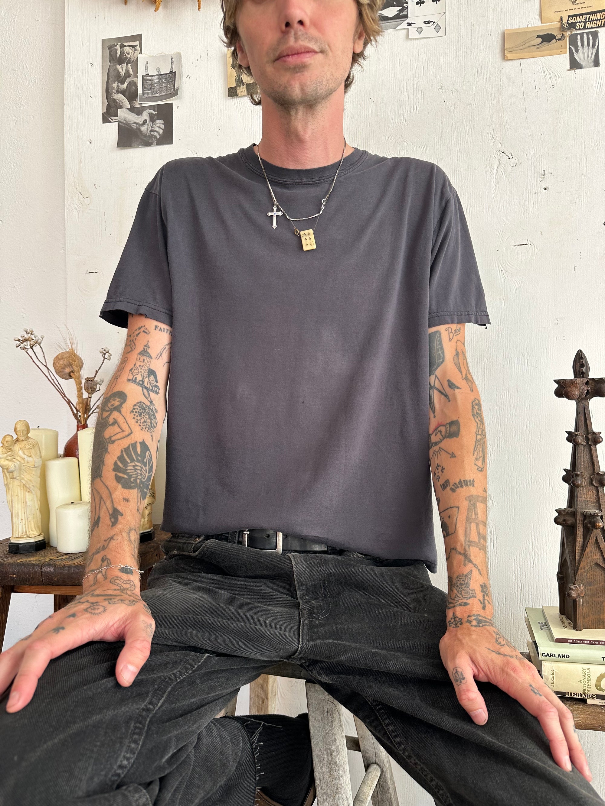 2000s Faded Black T-Shirt