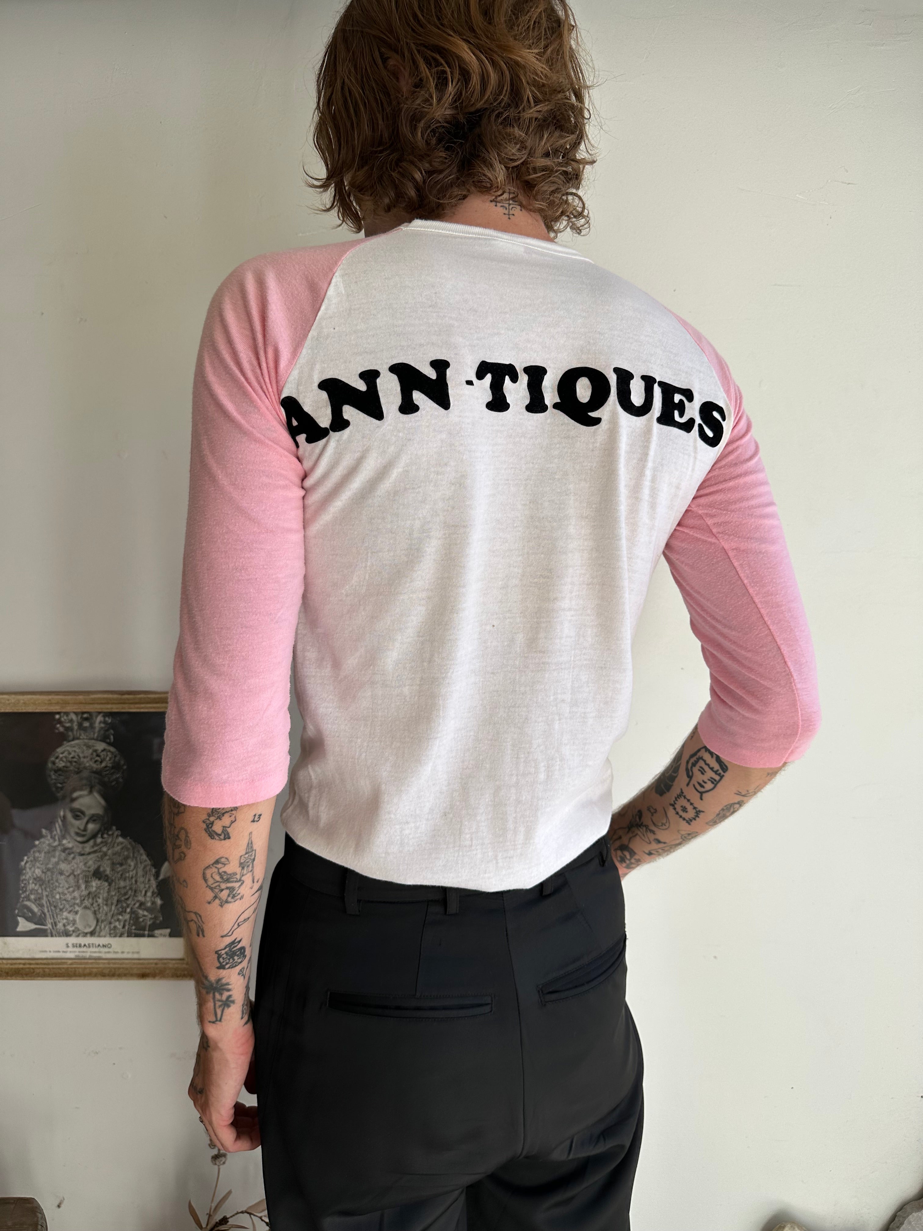 1970s Ann-Tiques Baseball Tee (S/M)