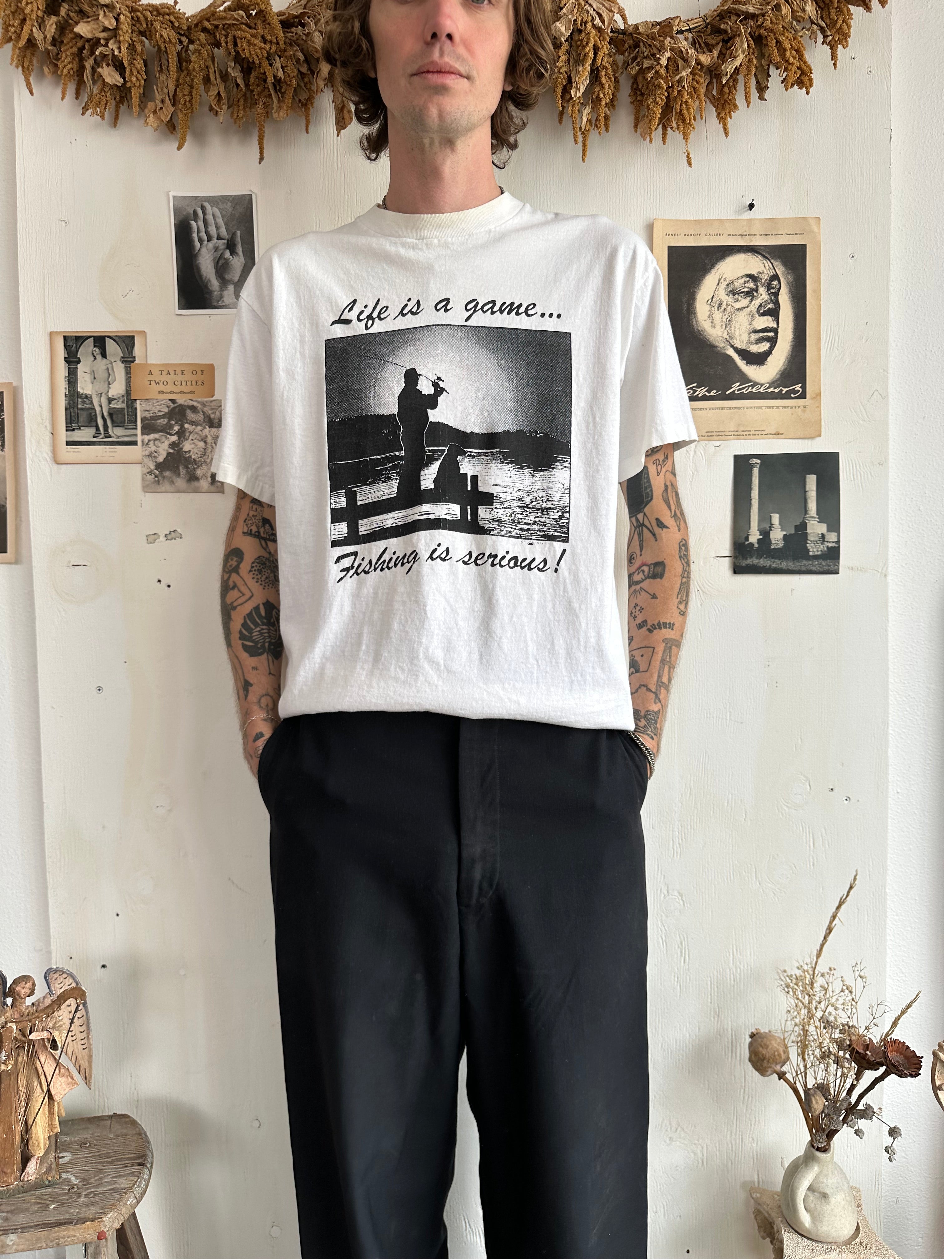 1990s Fishing Is Serious Tee (XL)
