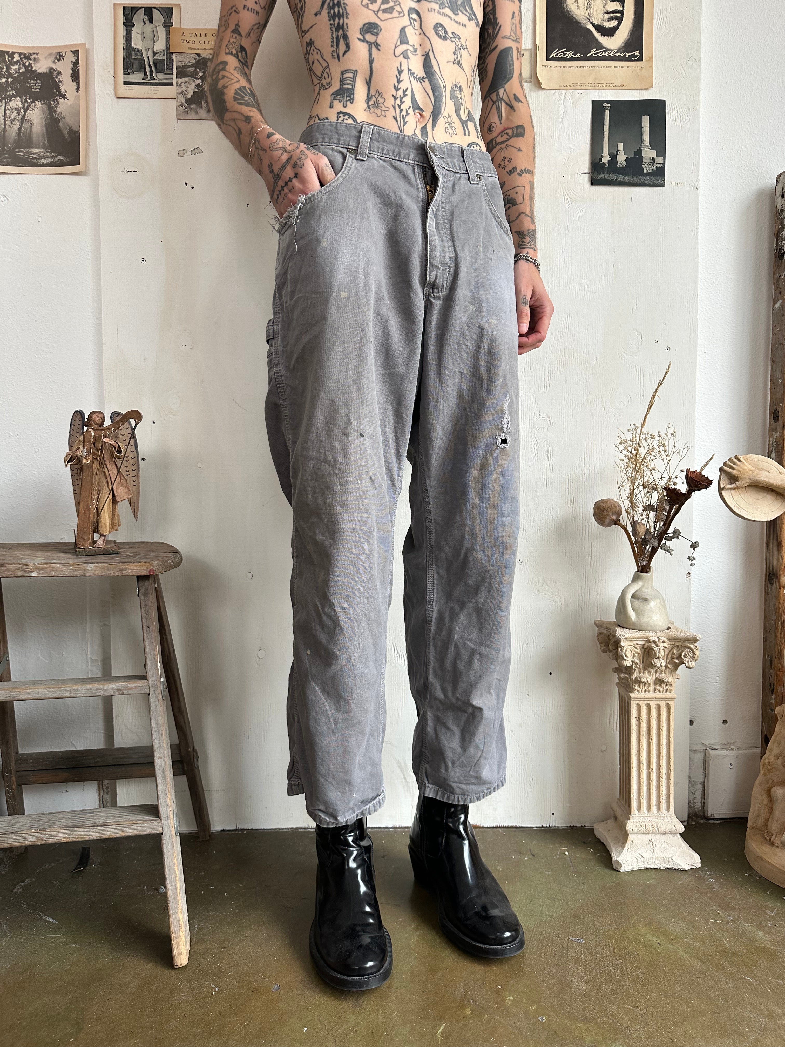 1990s Thrashed Carhartt Carpenter Pants (38/30)