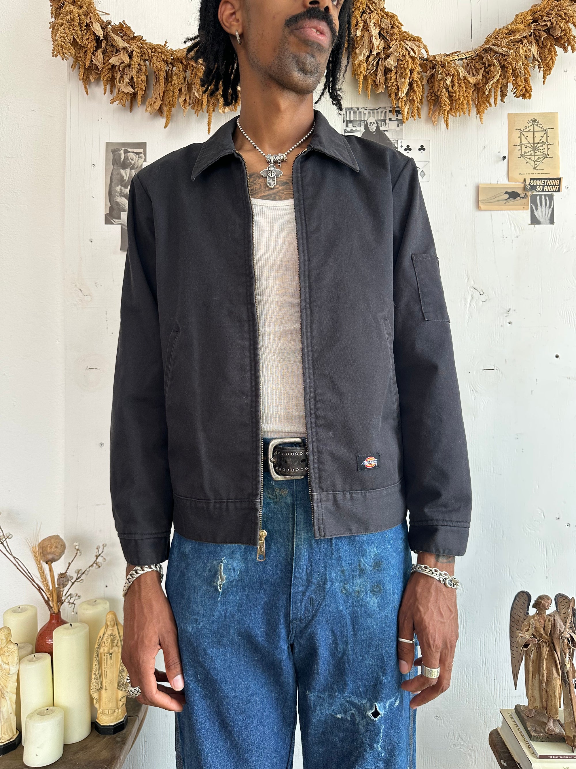 1990s Black Lined Dickies Jacket