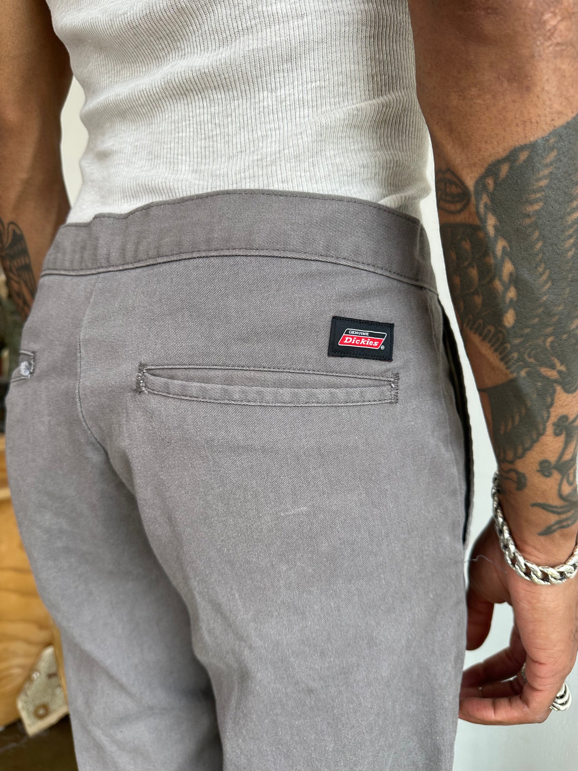 1990s Faded Well Worn Grey Dickies