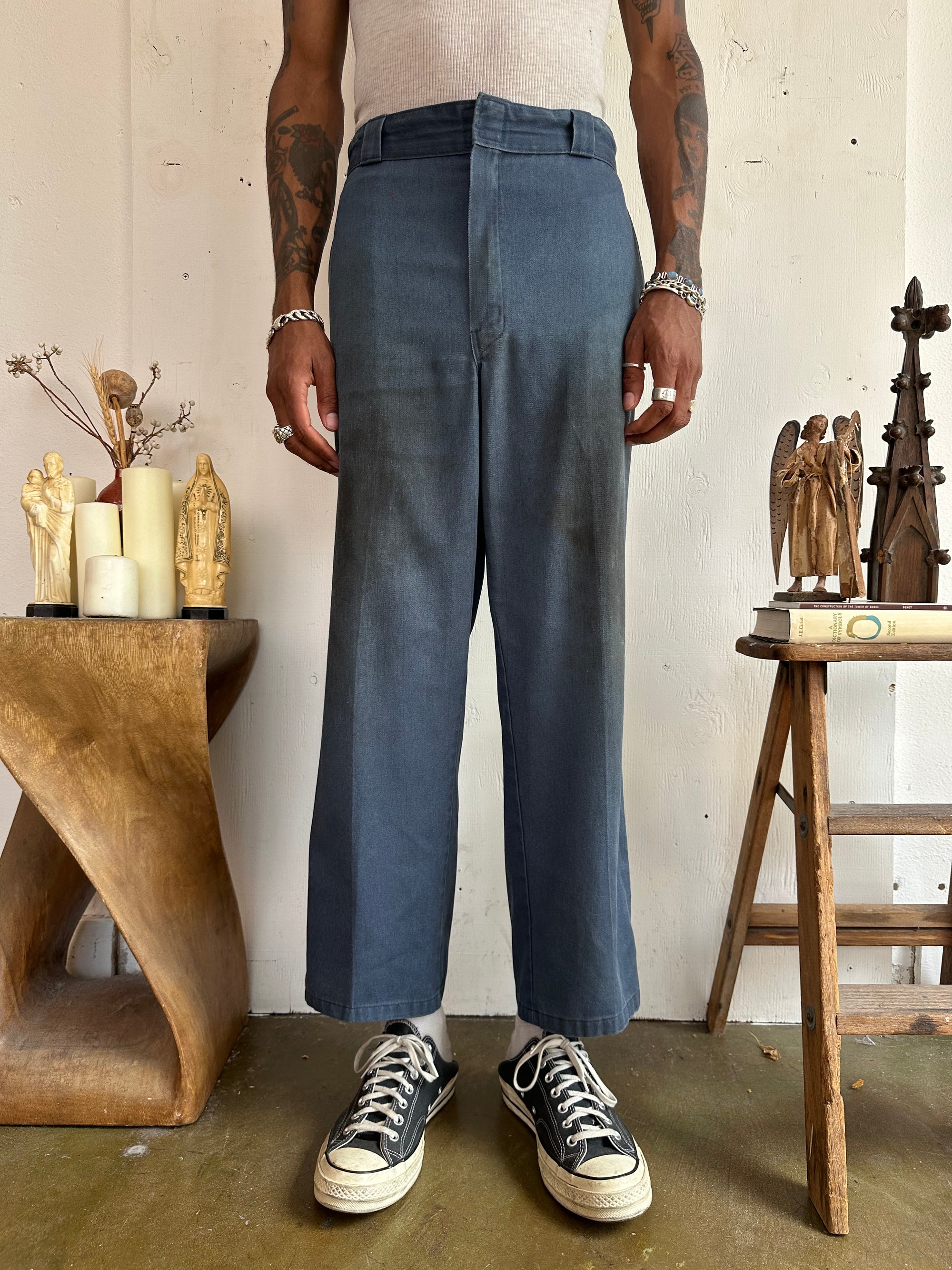 1990s Well Worn Faded Blue Dickies