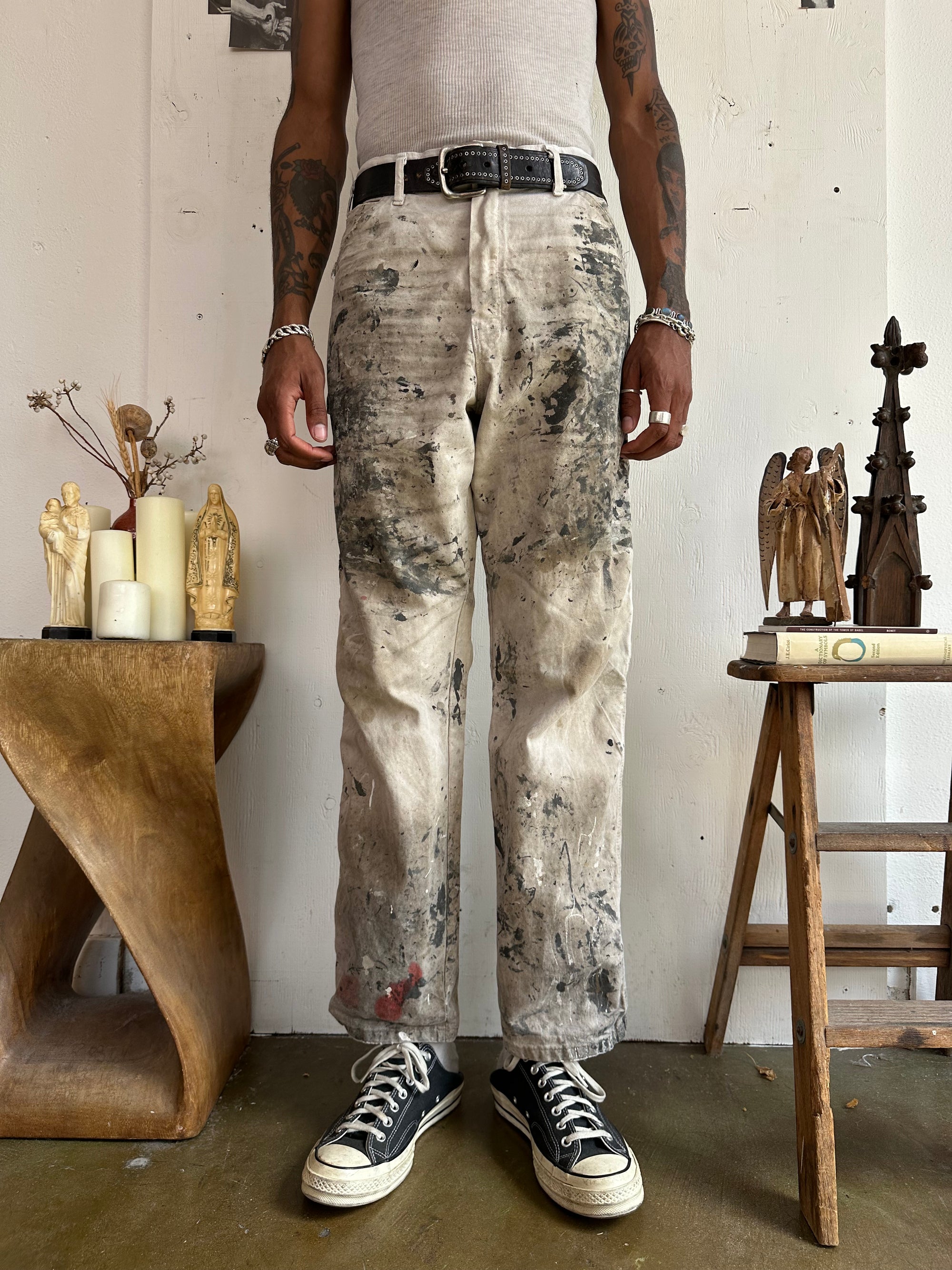 1990s Heavily Painted Dickies Painter Pants