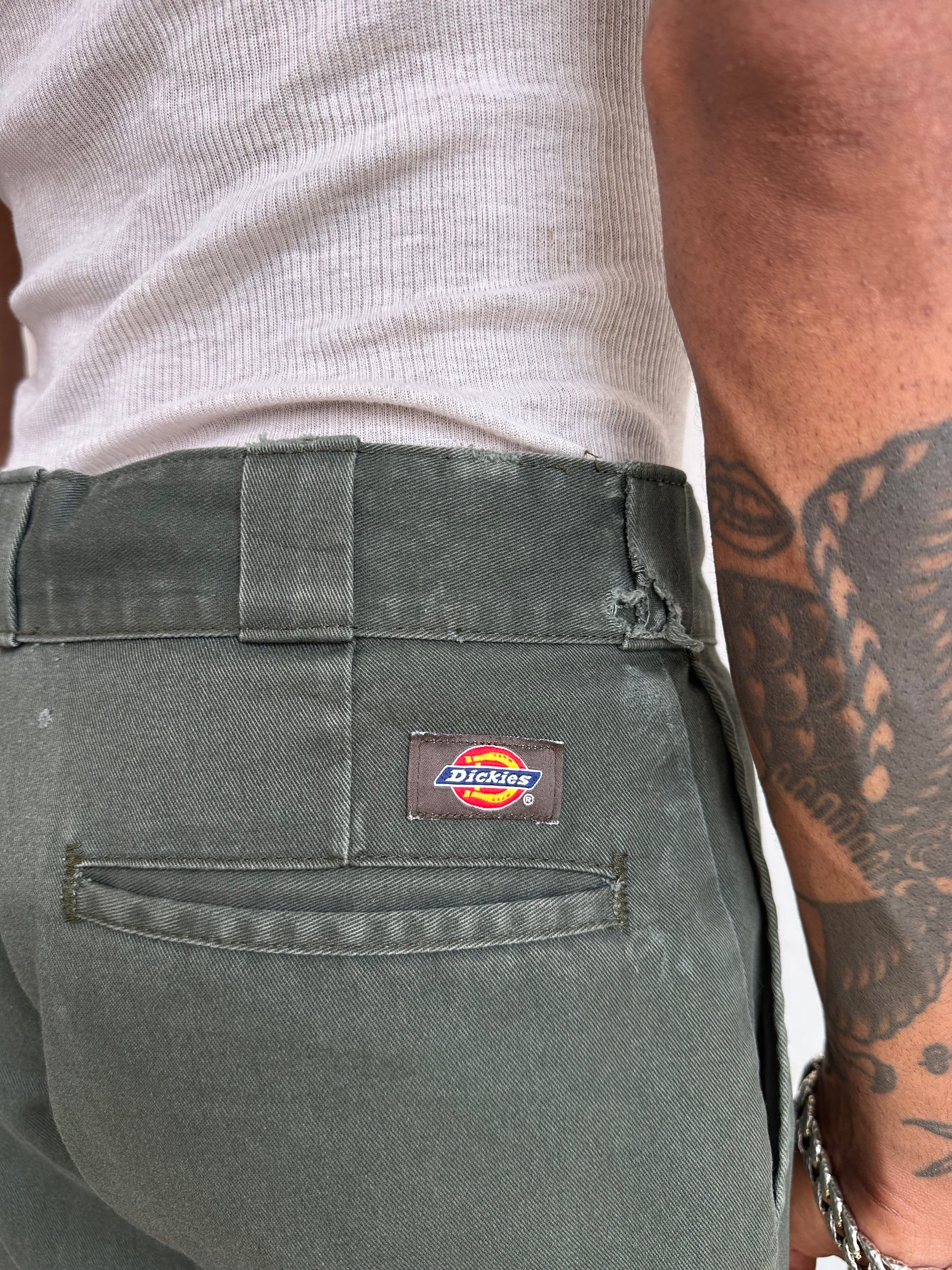 1990s Well Worn Green Dickies 874