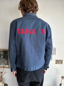 1970s Well-Worn Highland Cable TV Work Jacket (M)