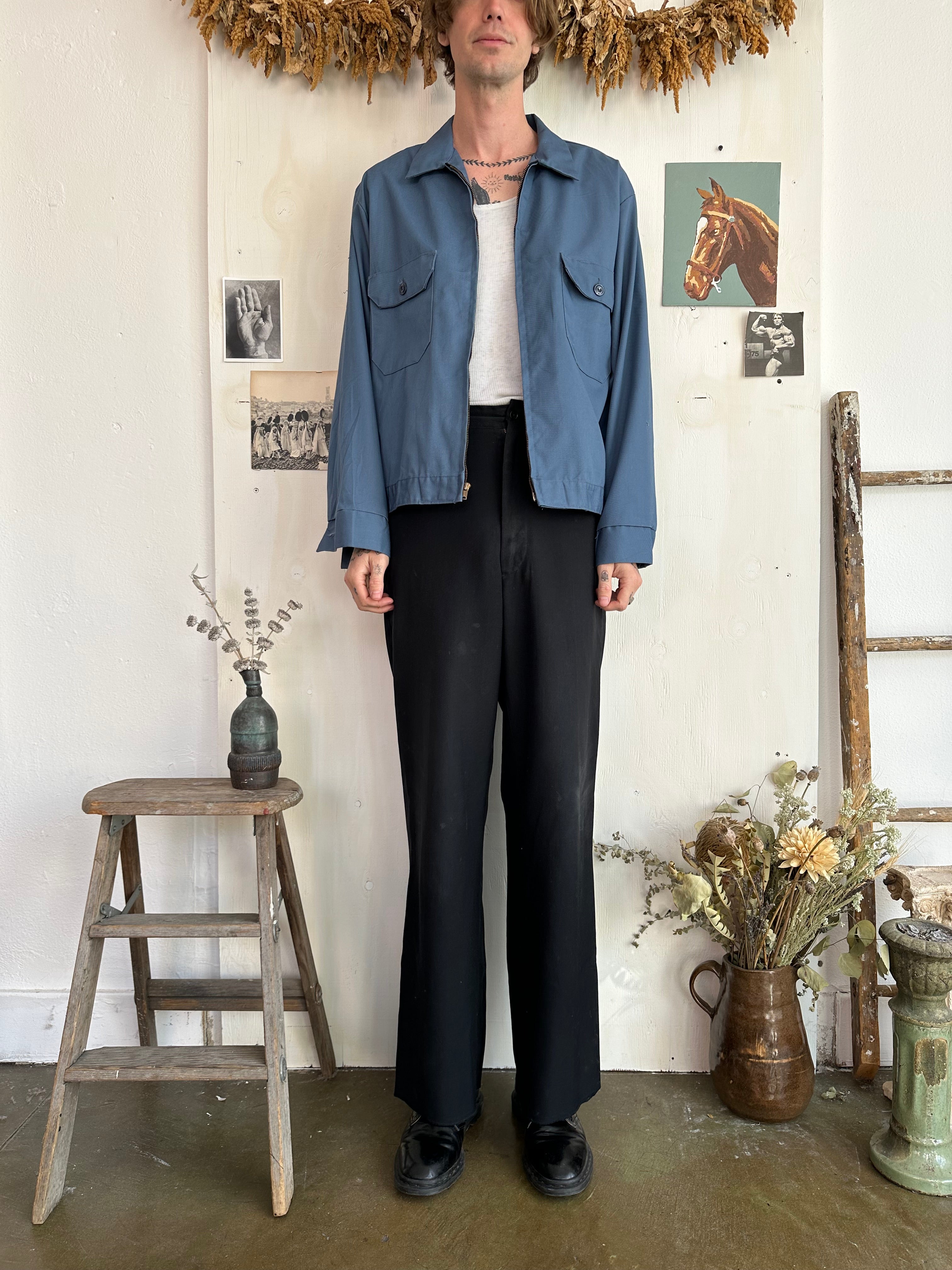 1980s Slate Grey Work Jacket (Boxy L)