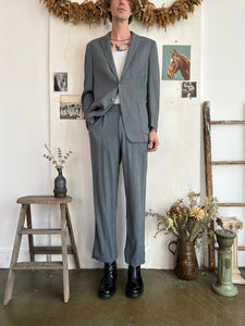 1950s Grey Rayon Suit (M)