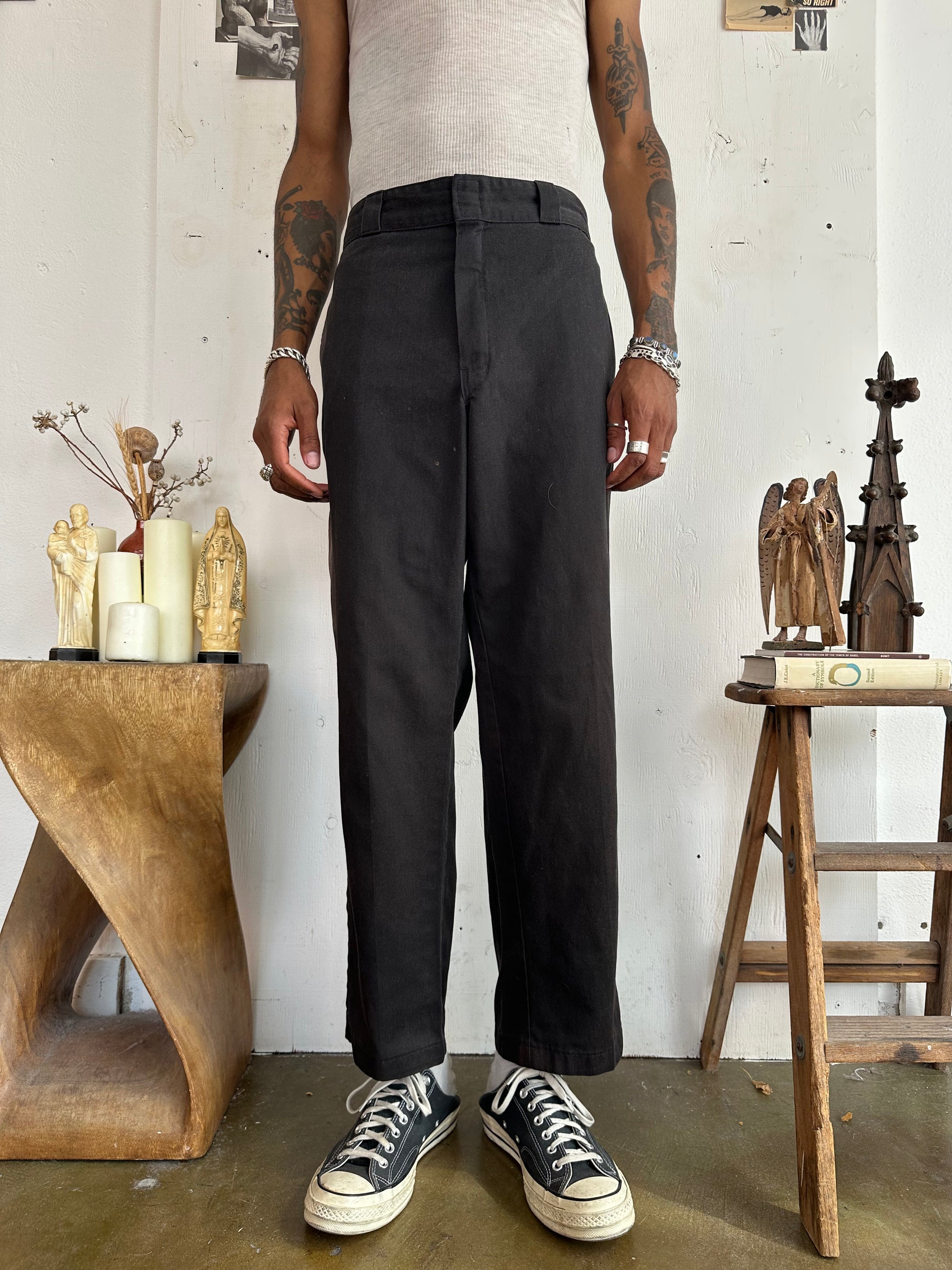 2000s Sun Faded Black Dickies 8742