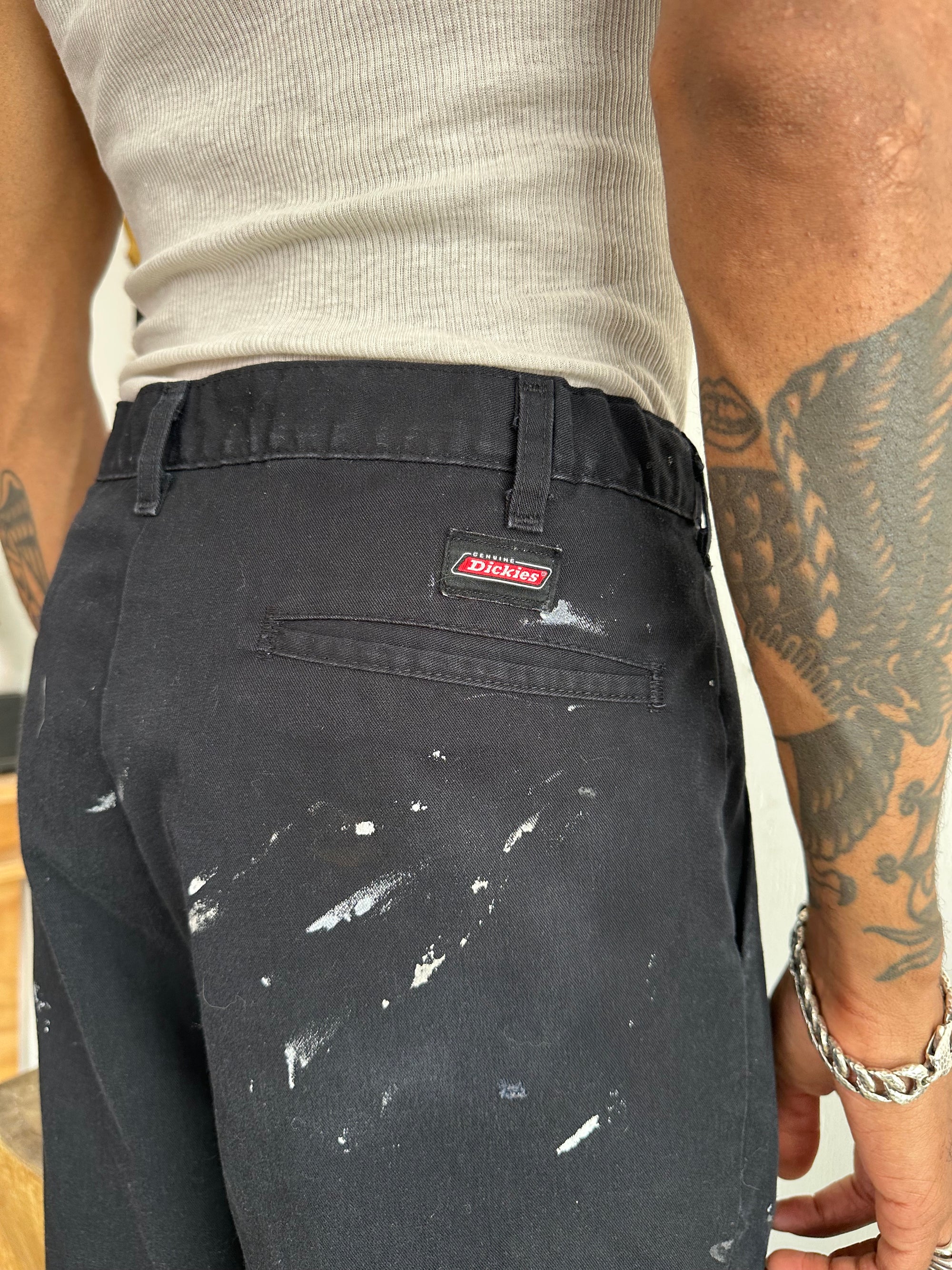 2000s Pleated Paint Stained Dickies