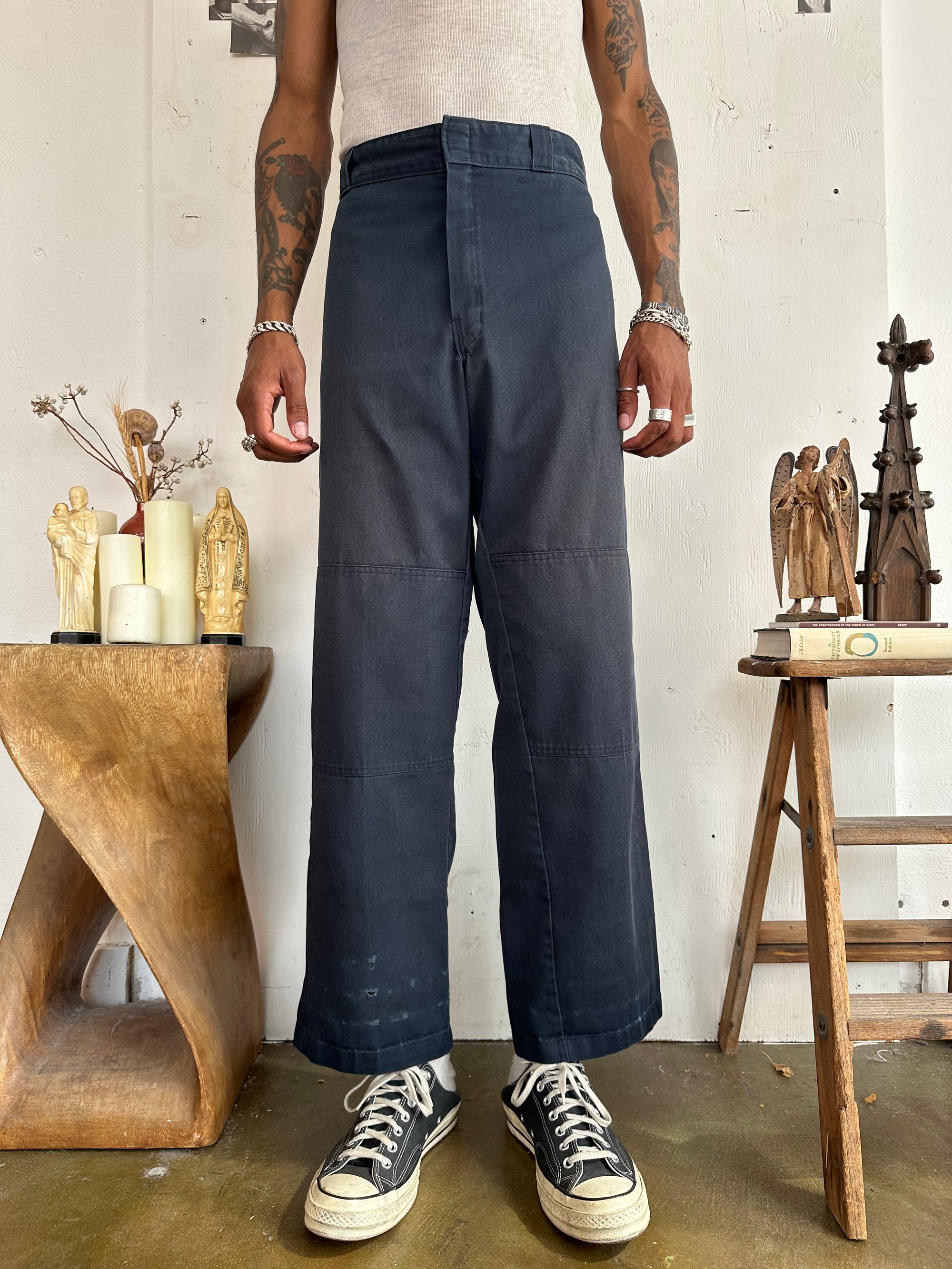 1990s Faded Blue Double Knee Dickies
