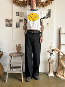 1960s Smiley Face Short Sleeve Sweatshirt (Boxy S)