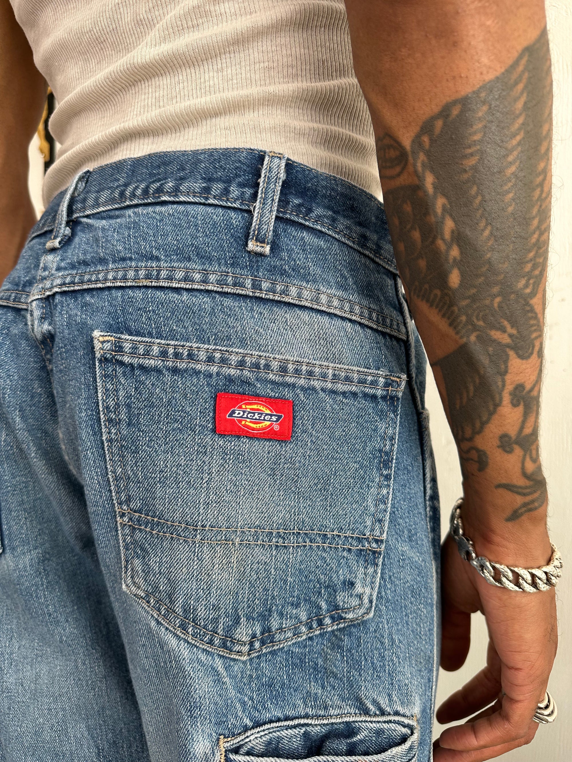 1990s Faded Well Worn Denim Dickies