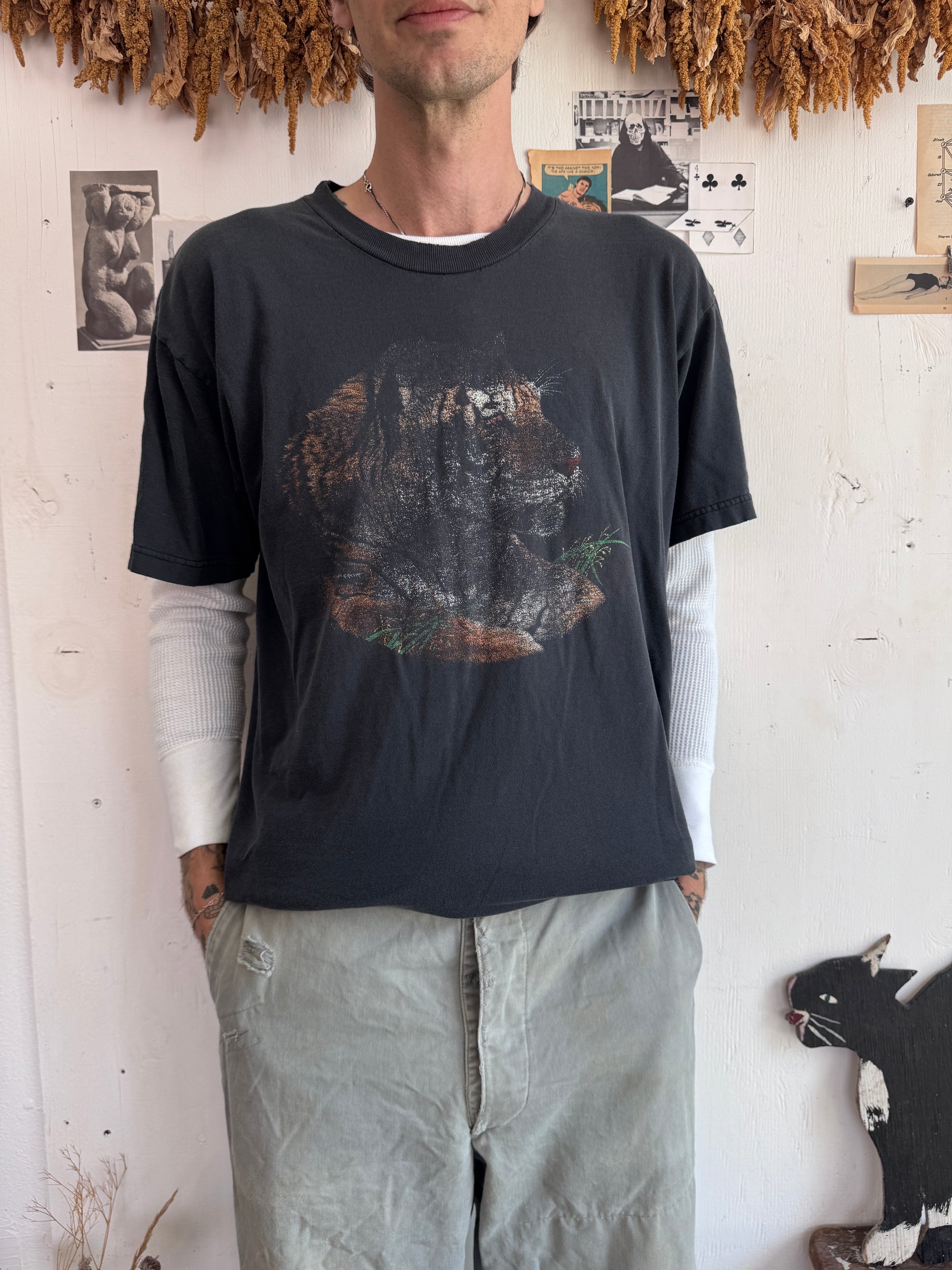 1990s Tiger and Wolf Double Sided Tee (XL)