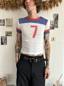 1970s Well Worn Number 7 T-Shirt (S)