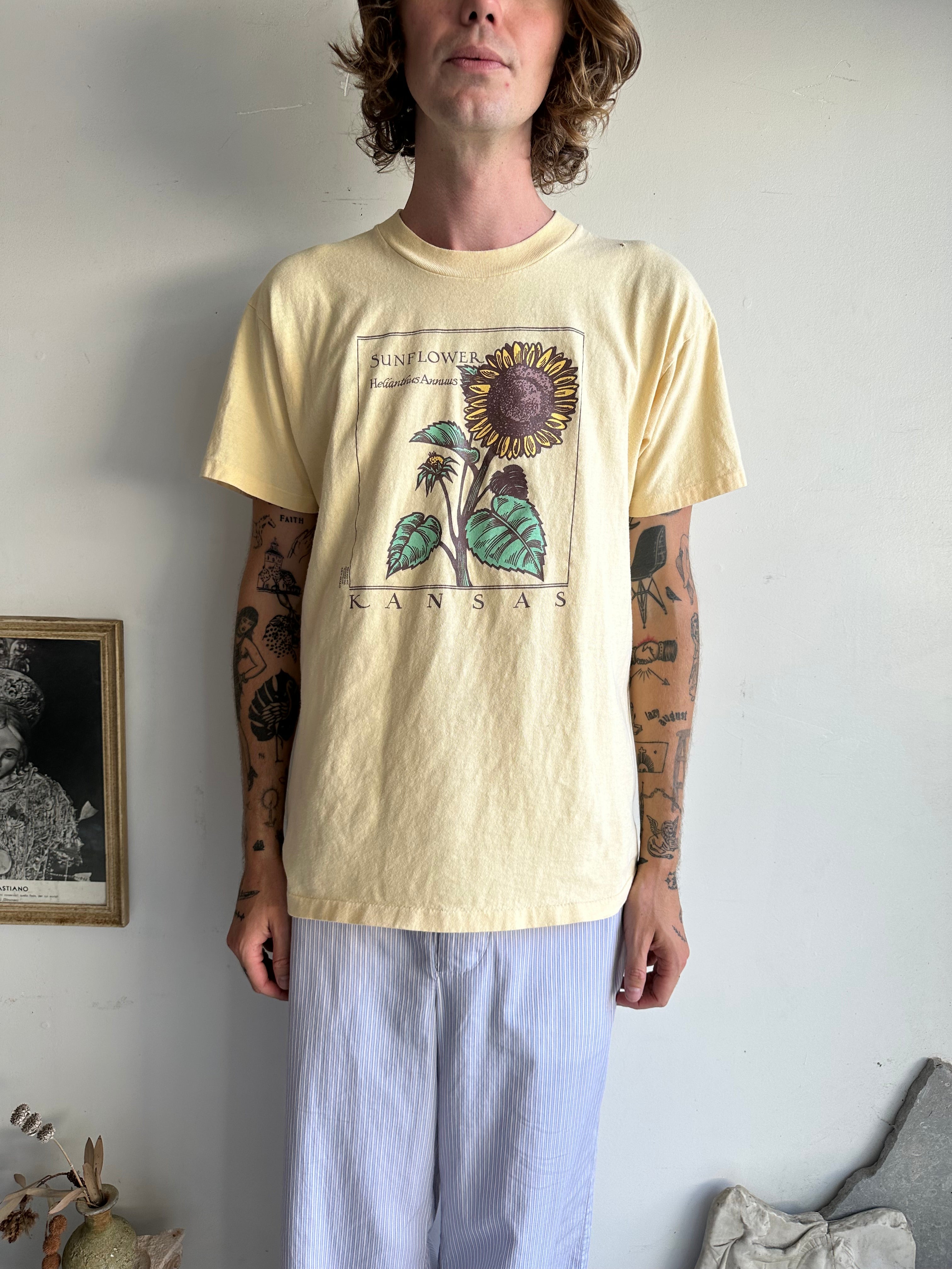 1990s Sunflower Kansas T-Shirt (L)