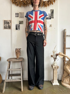 1980s Chopped Union Jack T-Shirt (Cropped M)