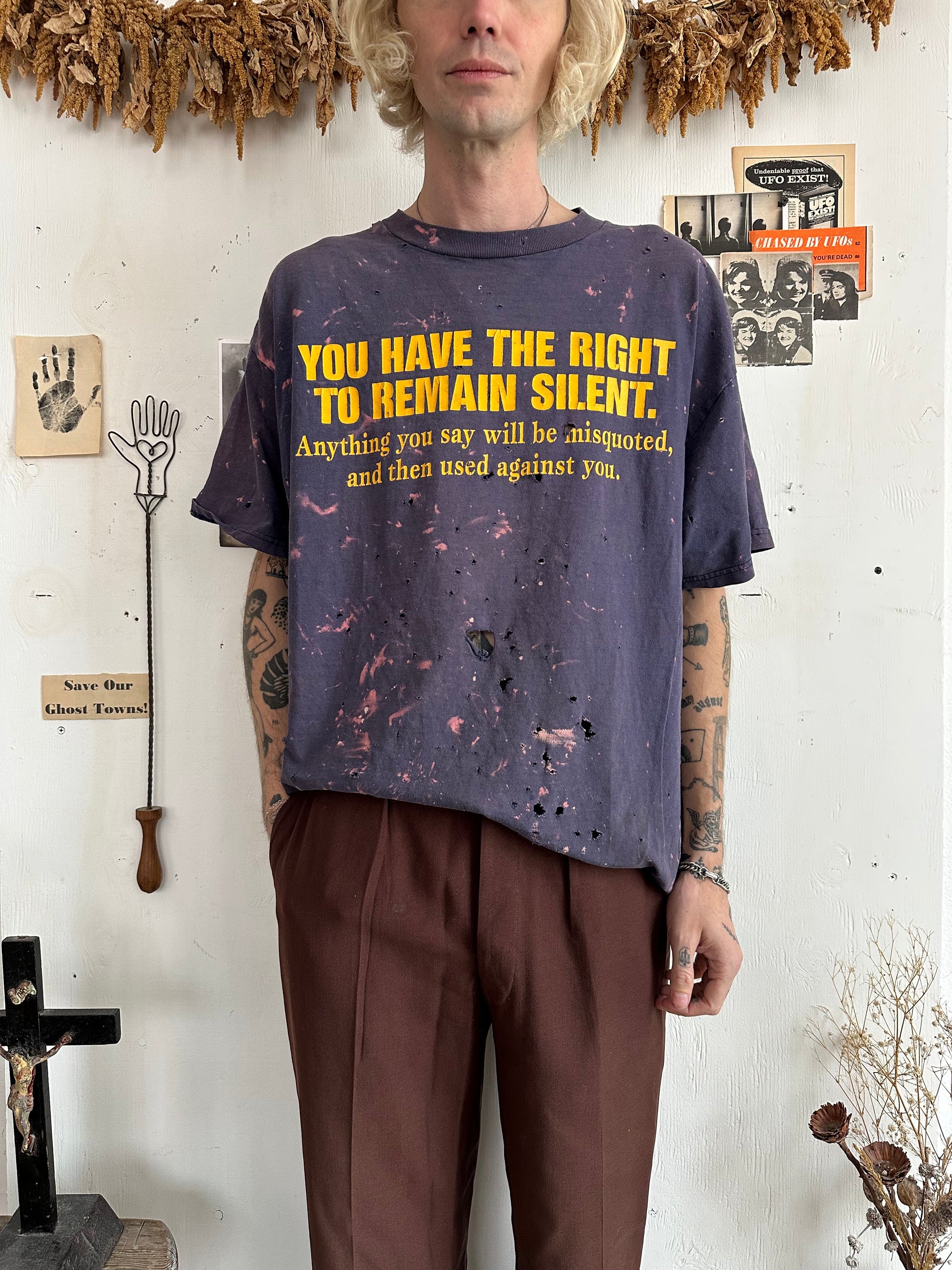 2000s Thrashed Fifth Amendment T-Shirt