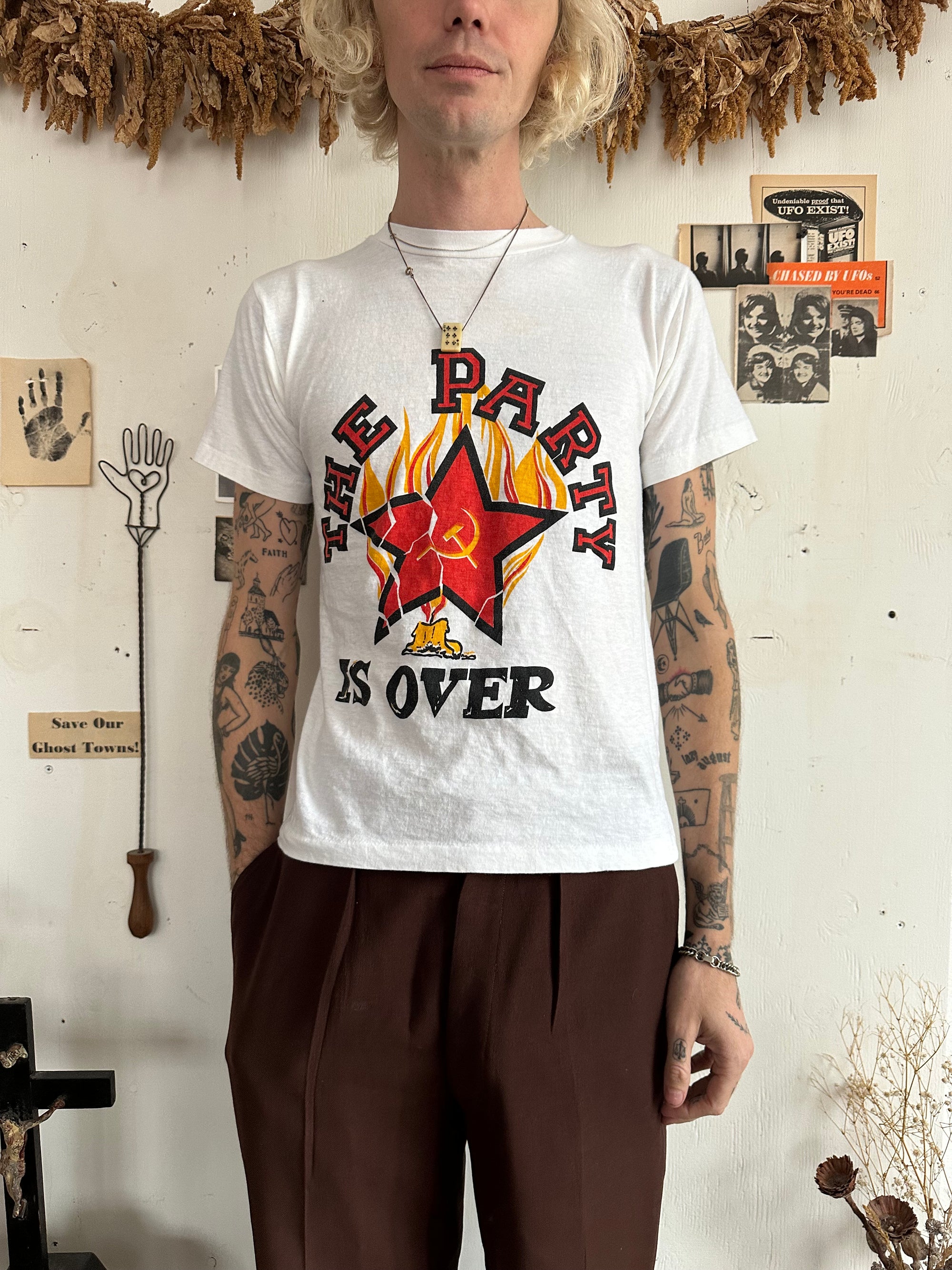 1990s The Party Is Over T-Shirt