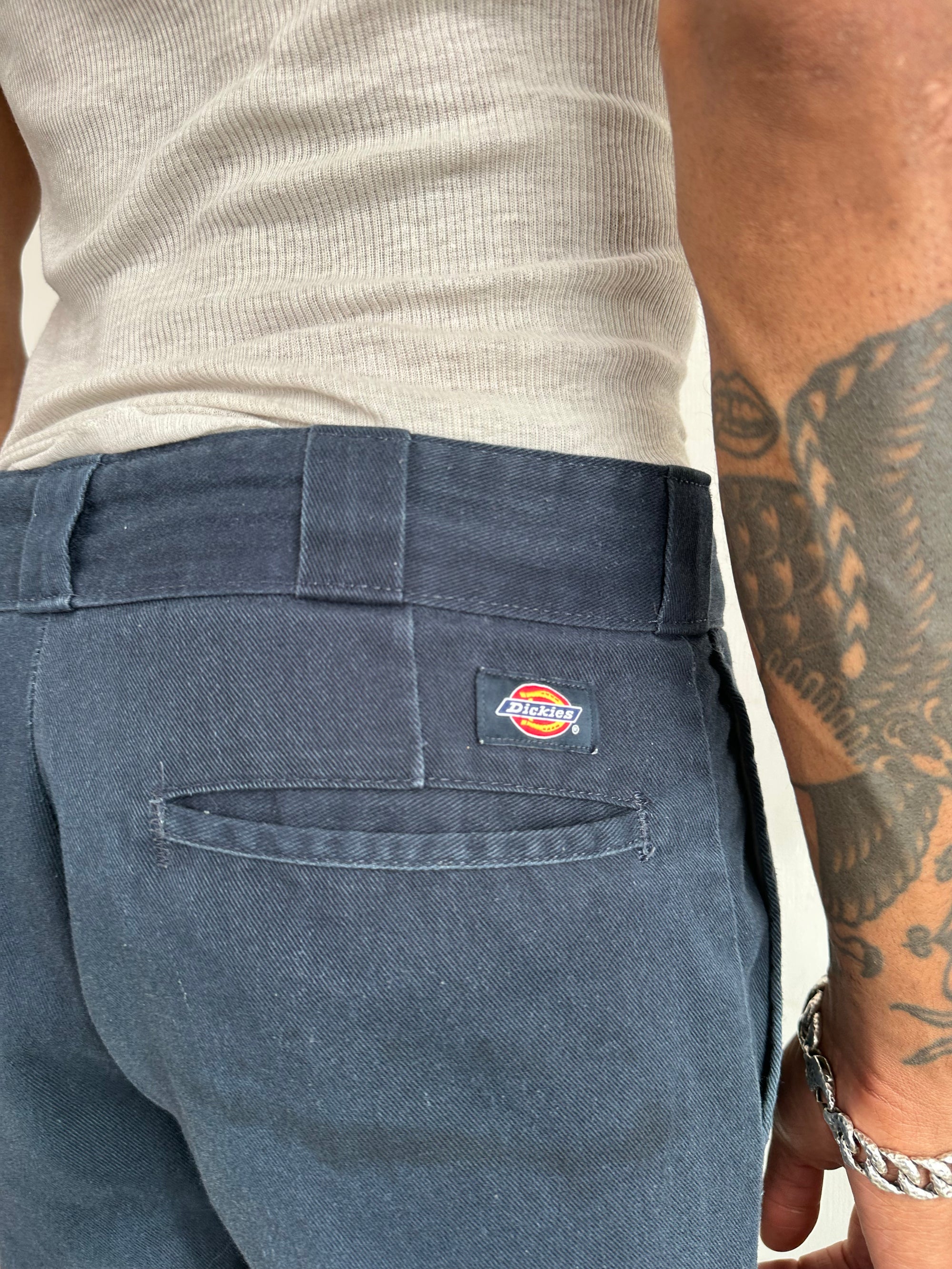 2000s Well Worn Navy Blue Dickies 874 Flex