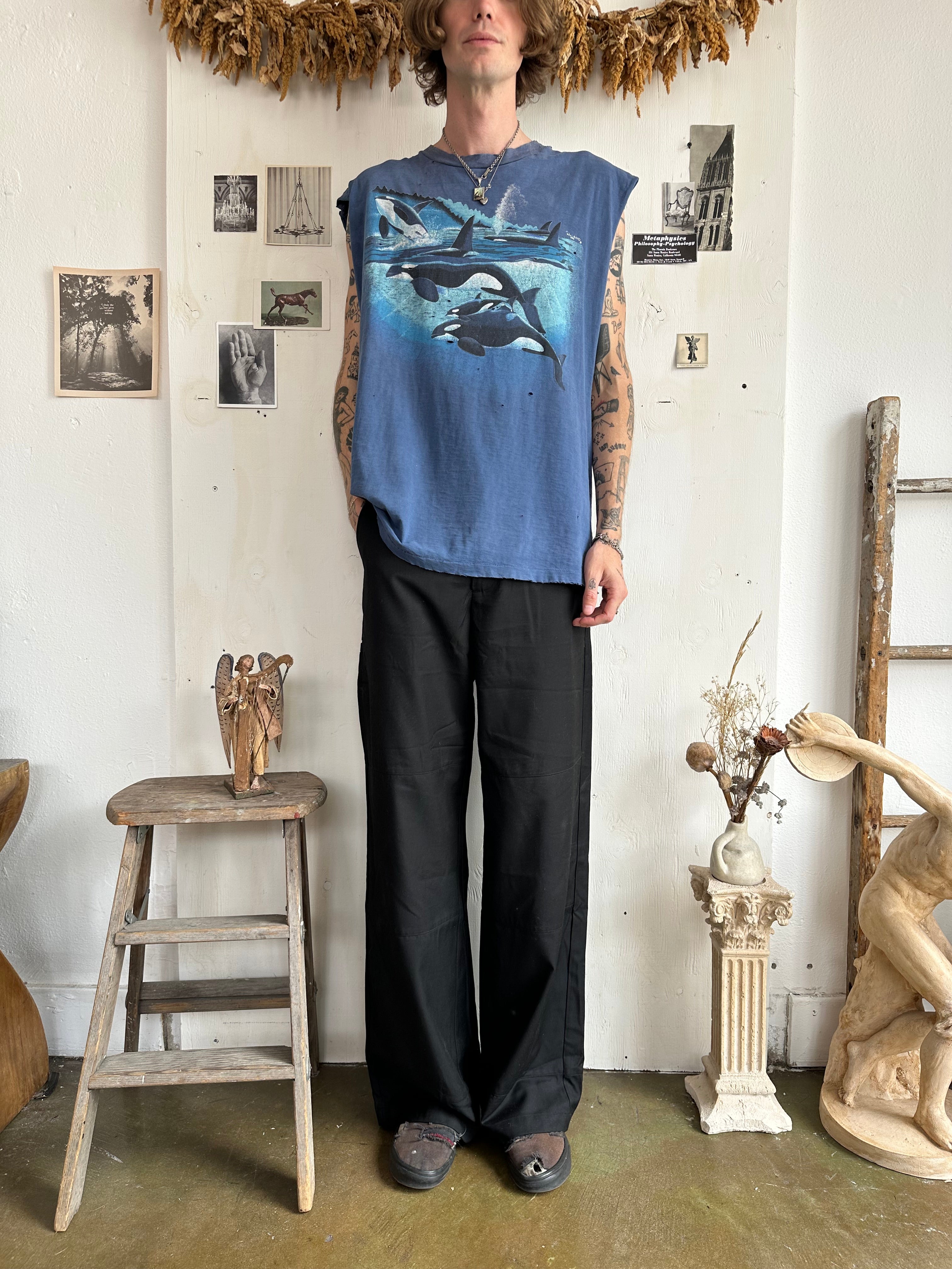 1990s Thrashed Orca Muscle Tee (XXL)