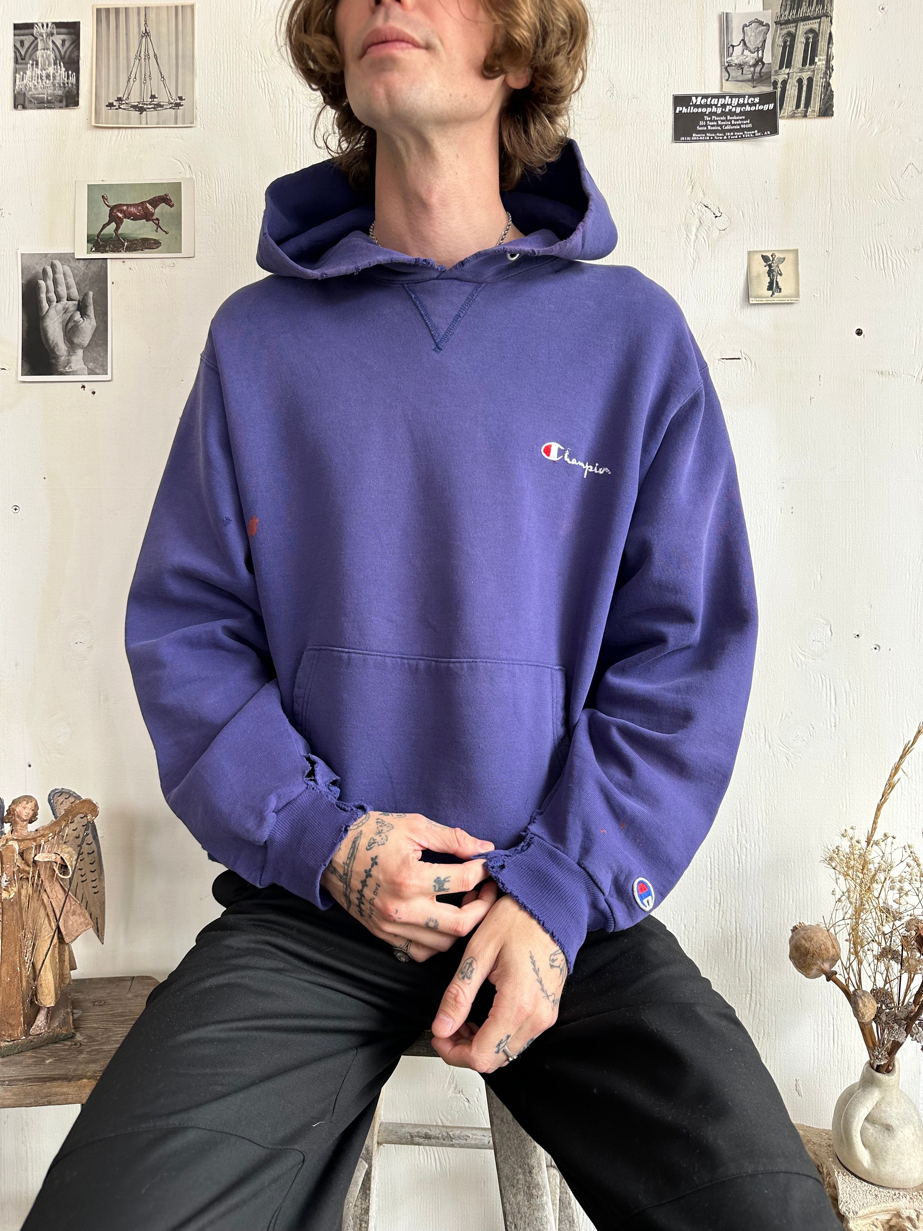 1980s Well Worn Champion Hoodie (L/XL)