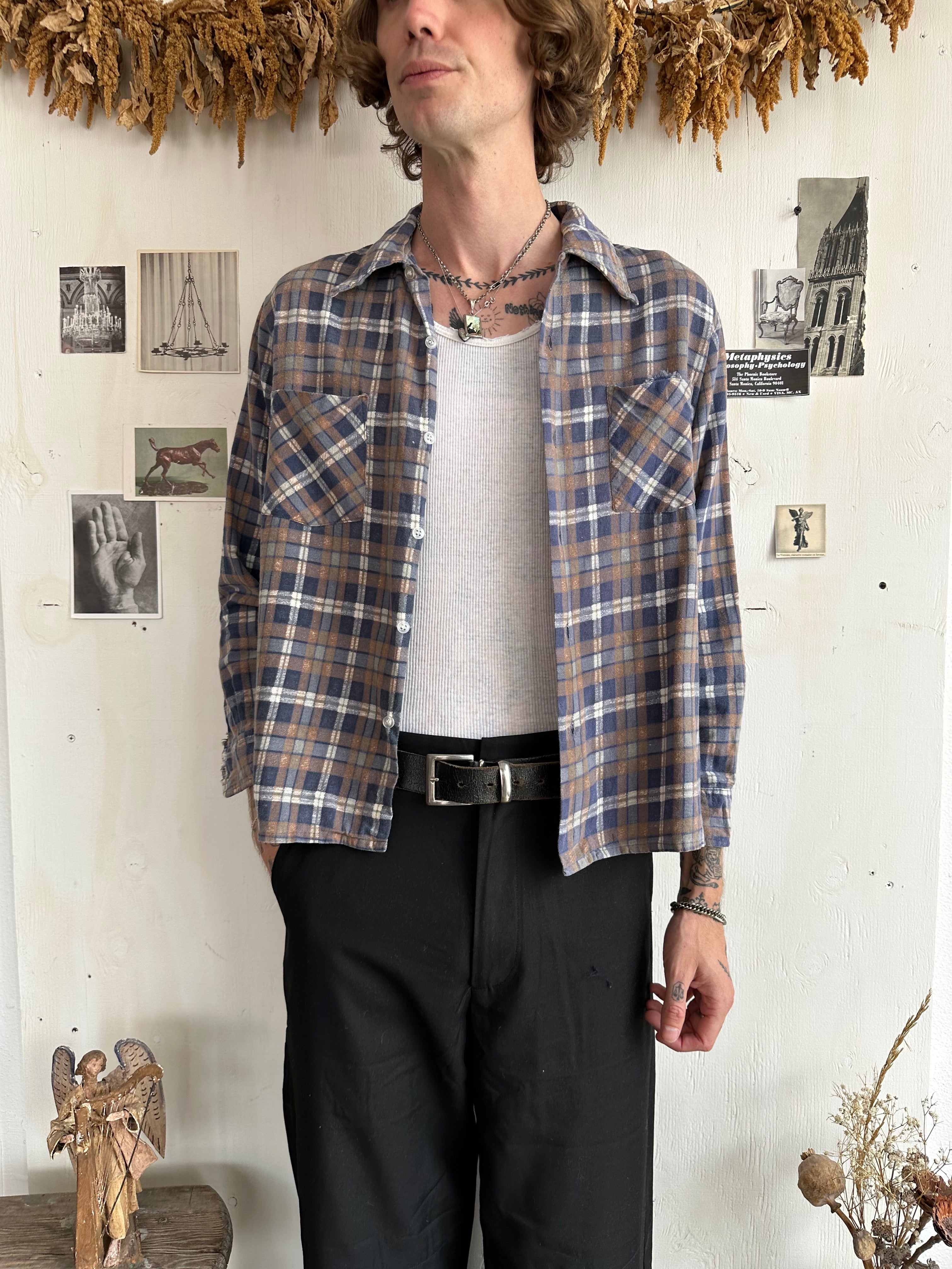 1960s Well Worn Cotton Flannel (M/L)