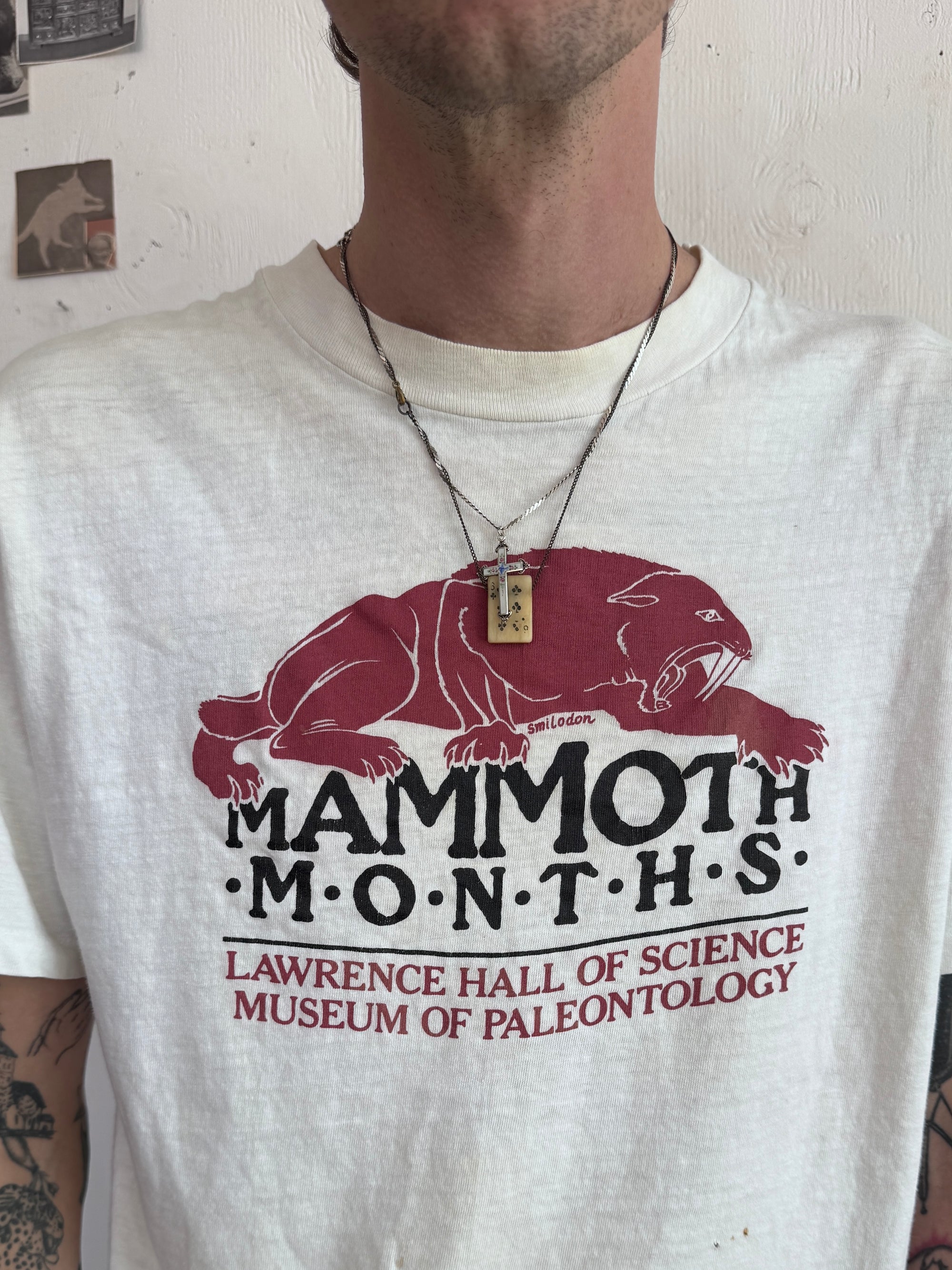 1980s Museum of Paleontology Saber-Tooth Tiger Tee (L)
