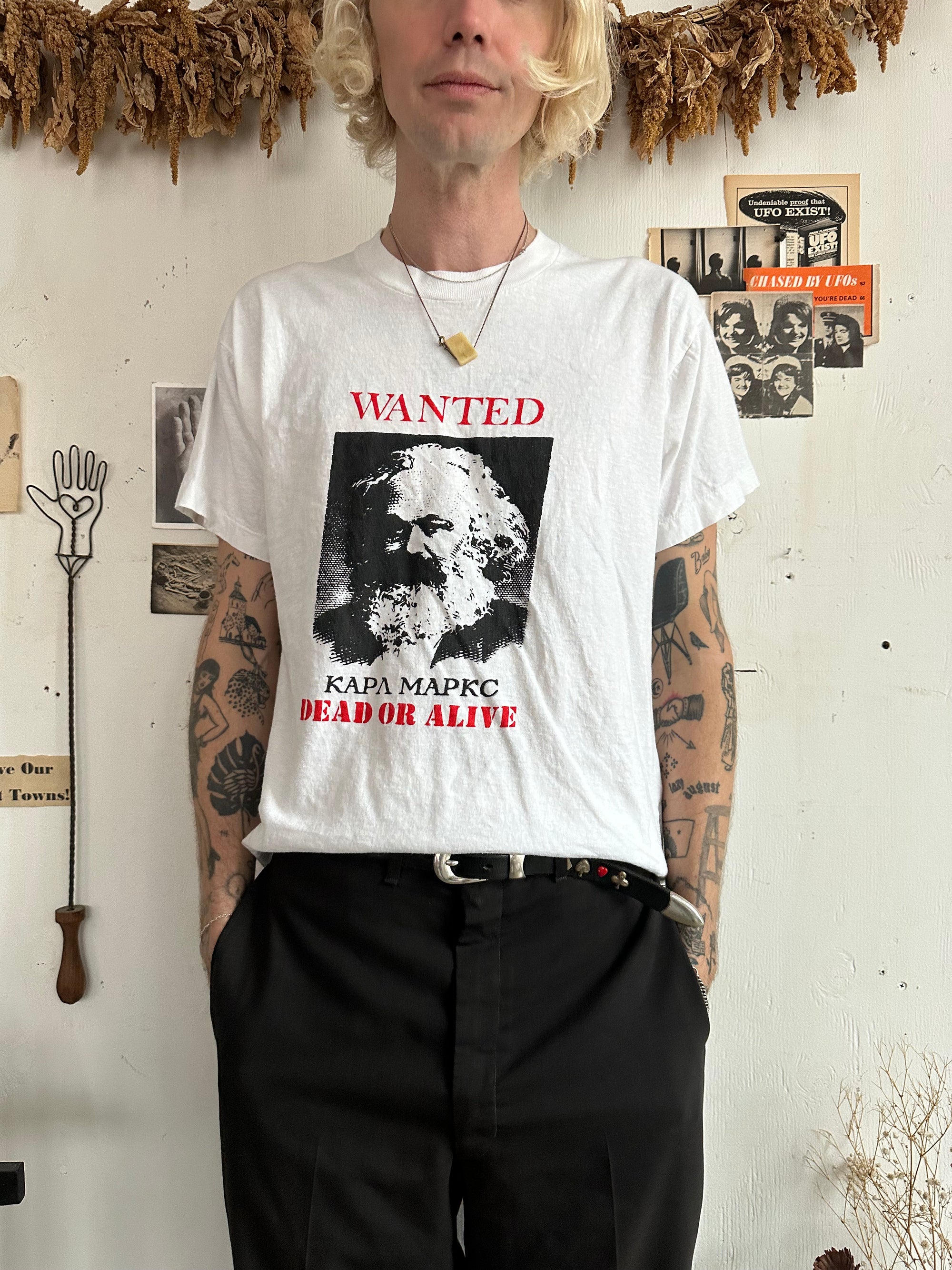 1980s Karl Marx Wanted T-Shirt