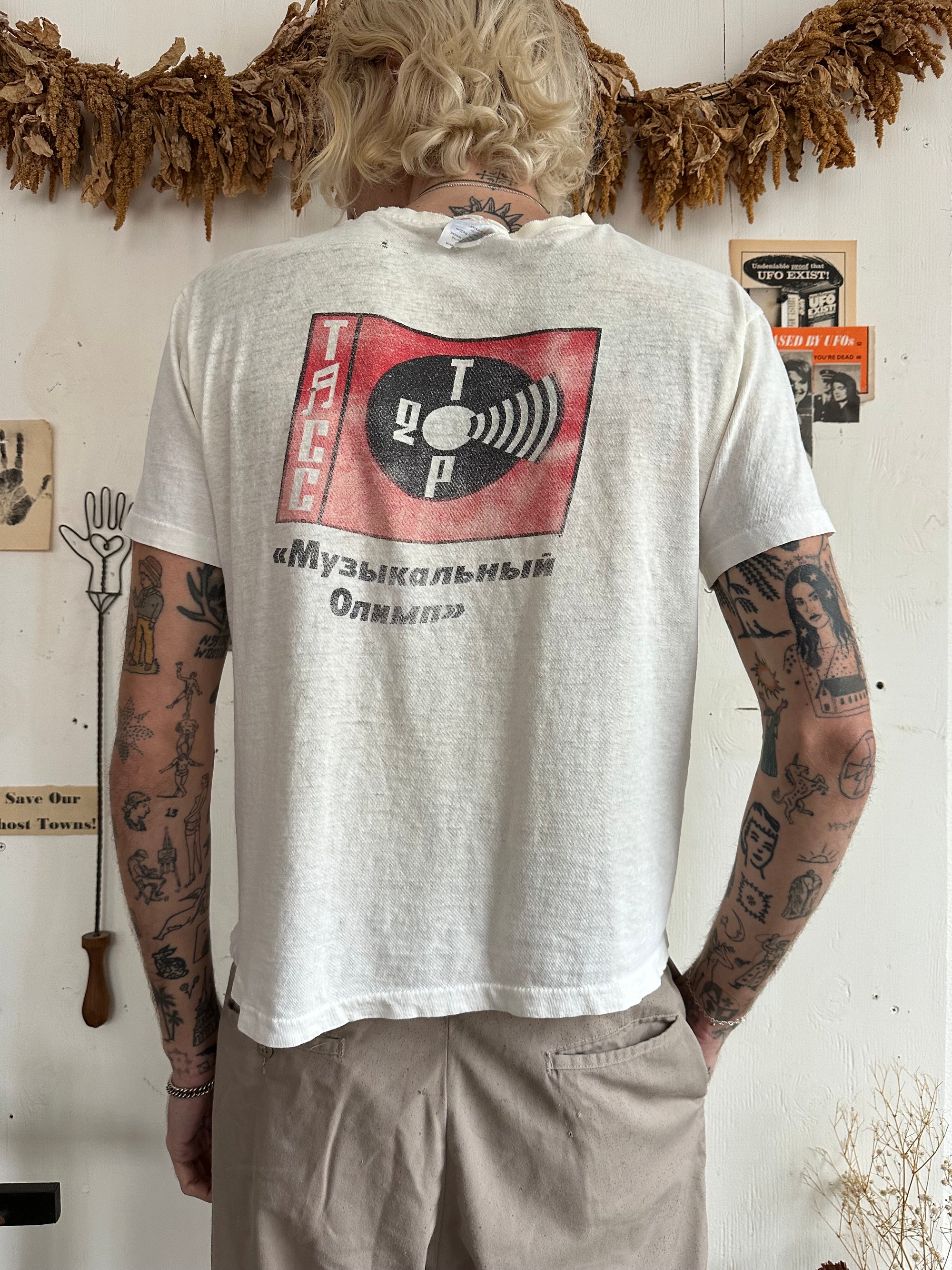 1988 Thrashed and Paper Thin Moscow Summit T-Shirt
