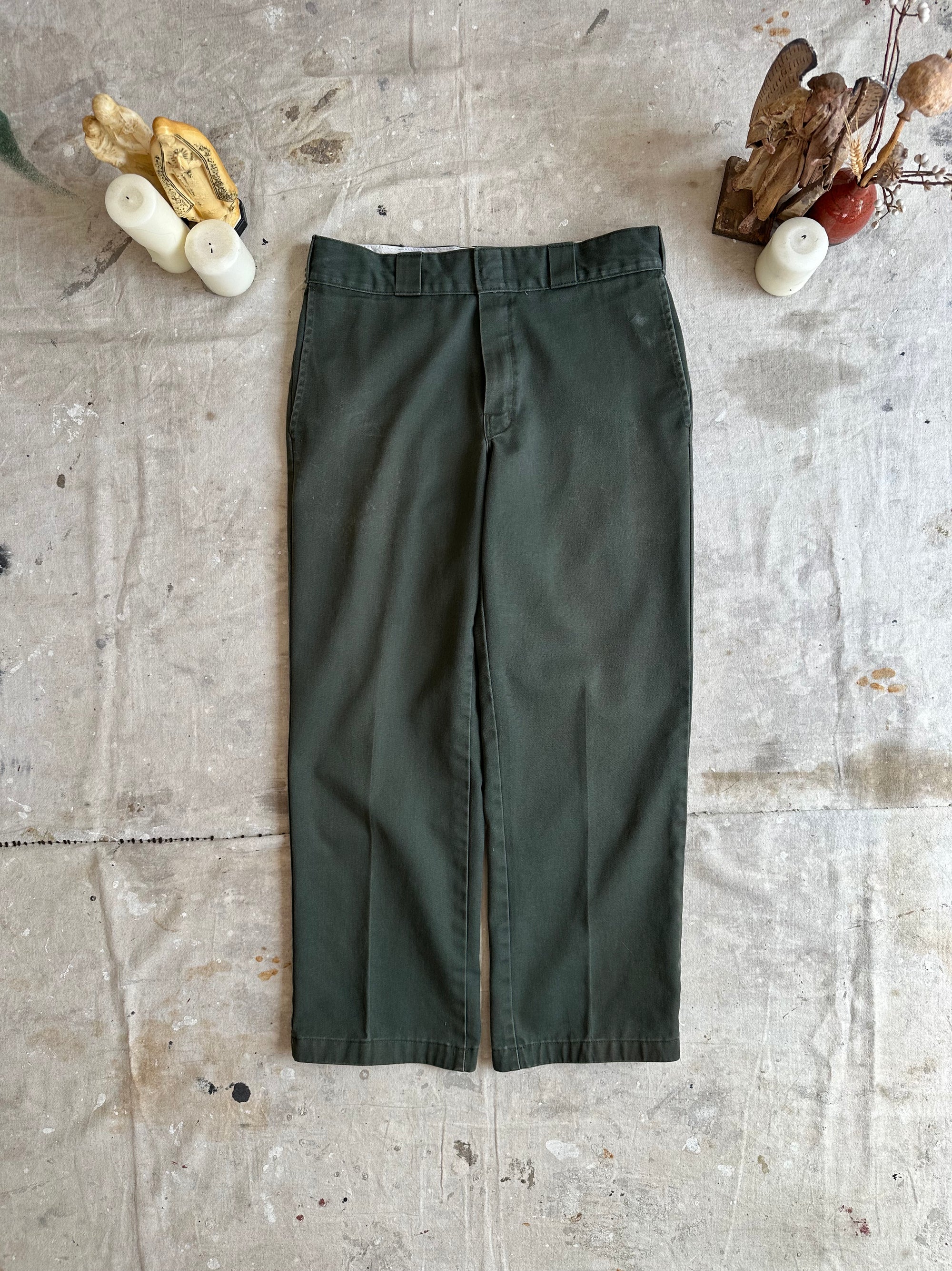 1990s Well Worn Green Dickies 874
