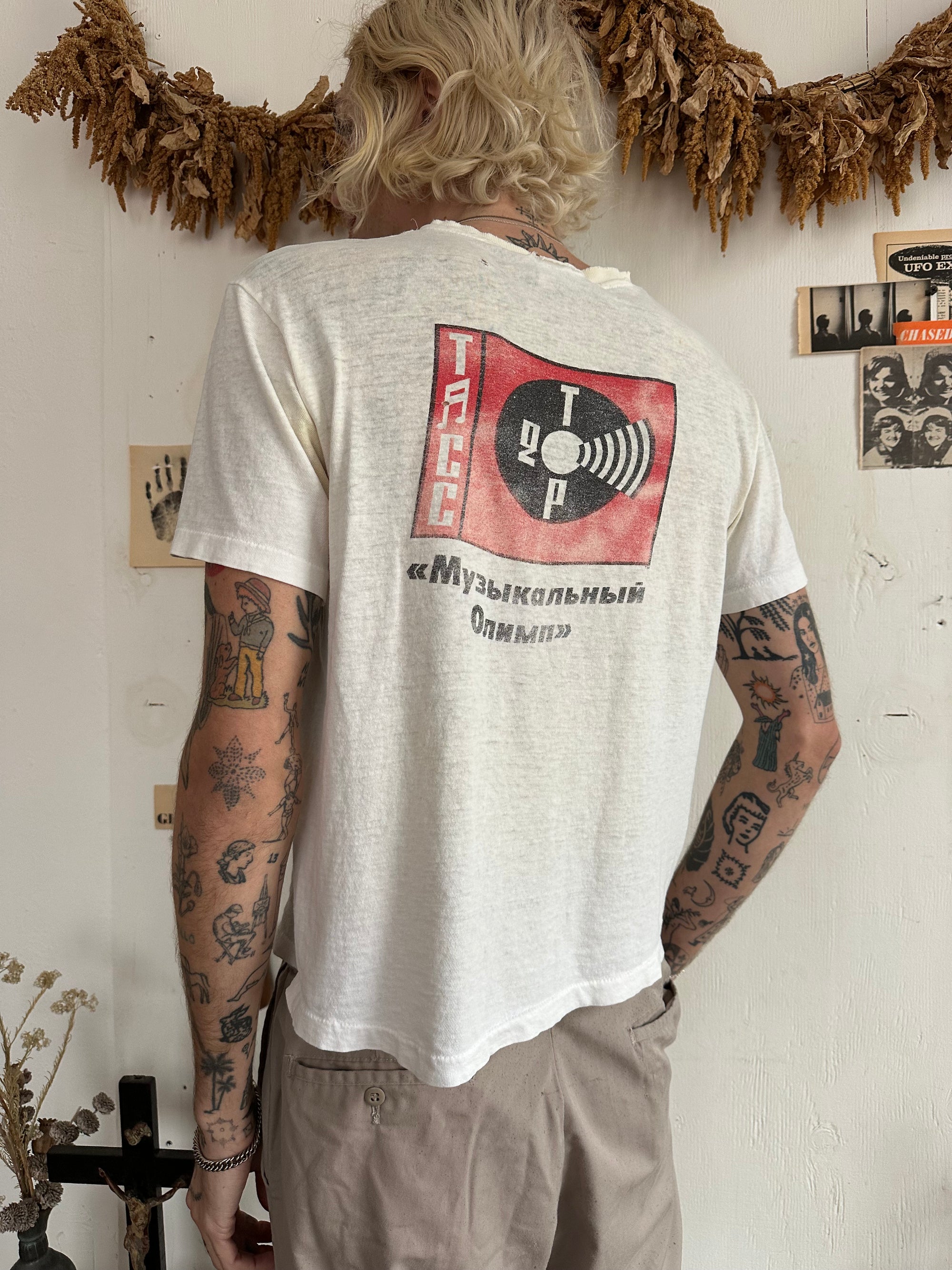 1988 Thrashed and Paper Thin Moscow Summit T-Shirt