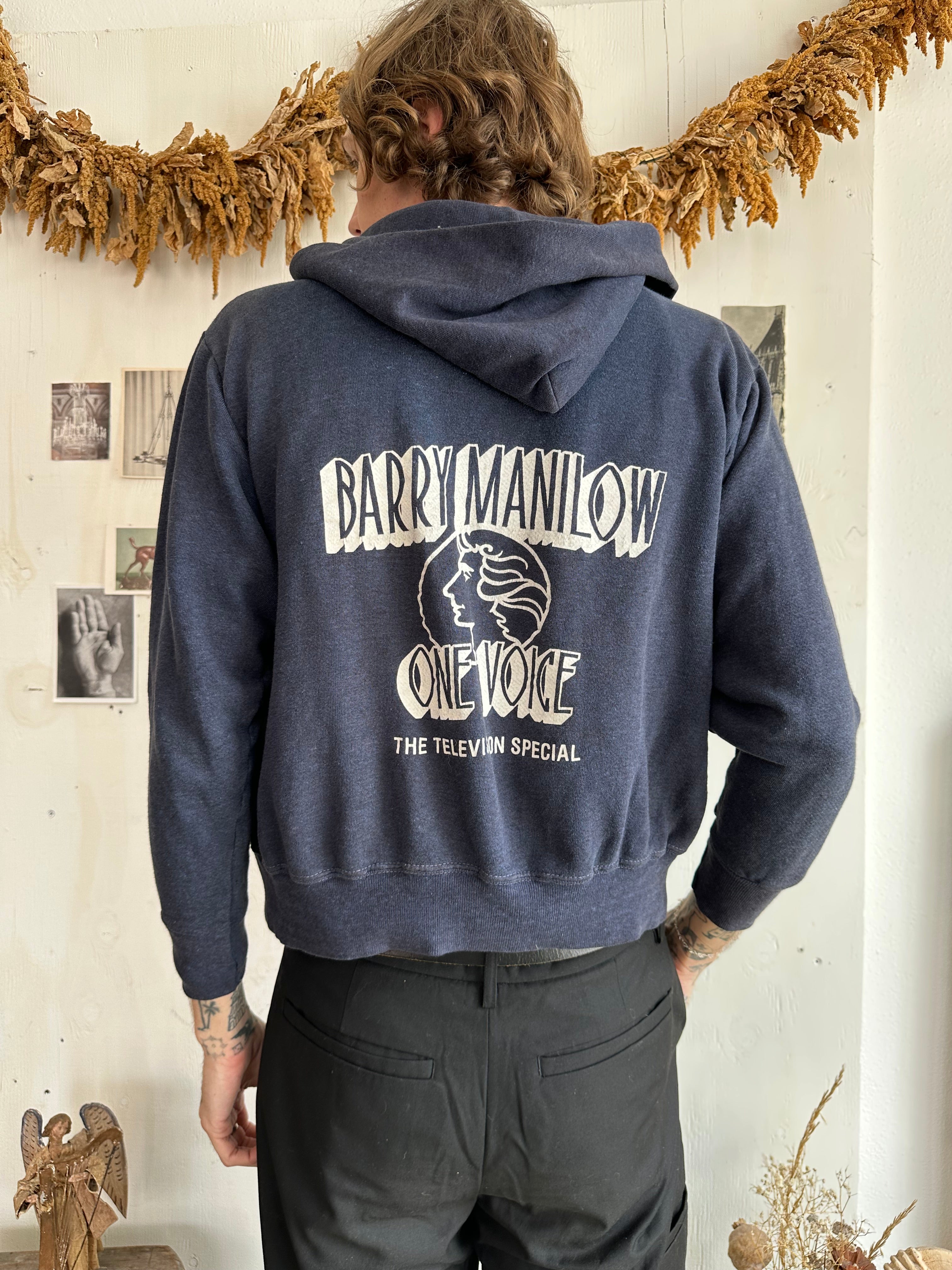 1980s Barry Manilow Hoodie (Boxy M)