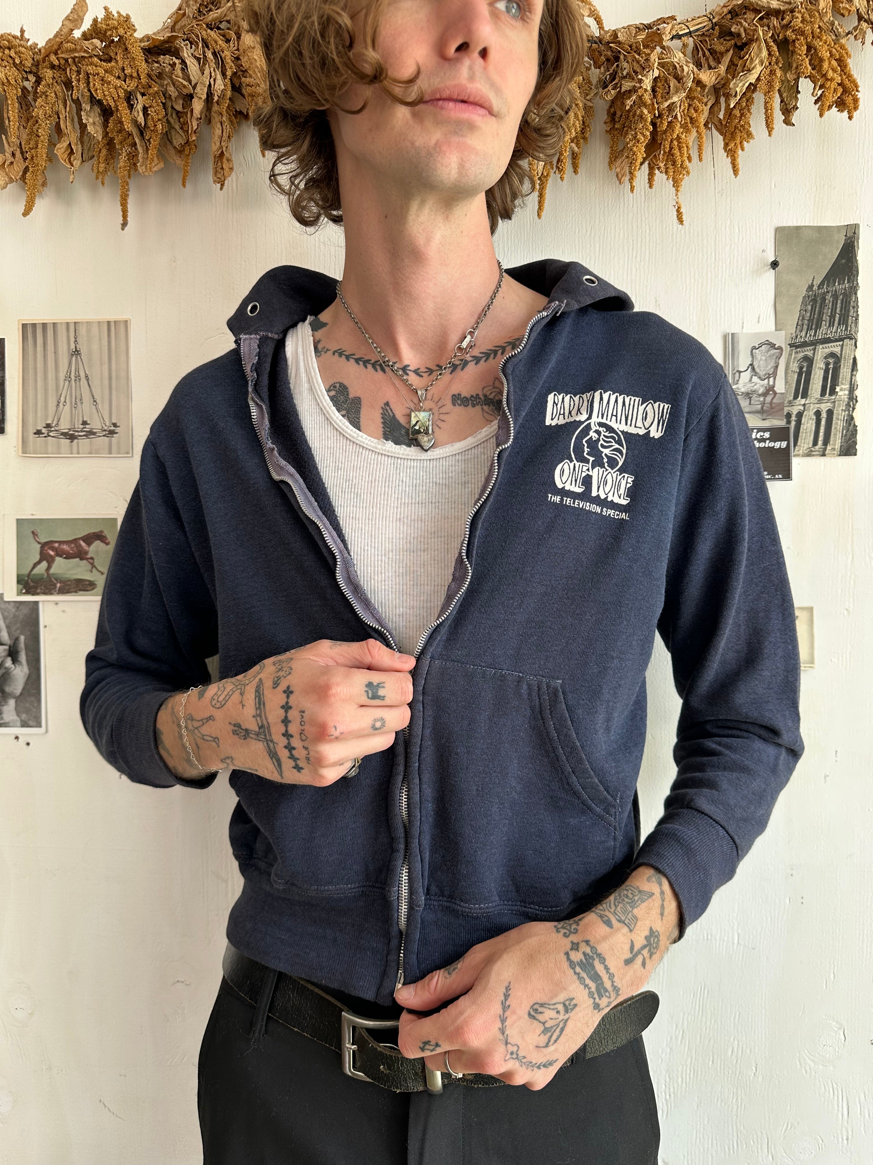1980s Barry Manilow Hoodie (Boxy M)