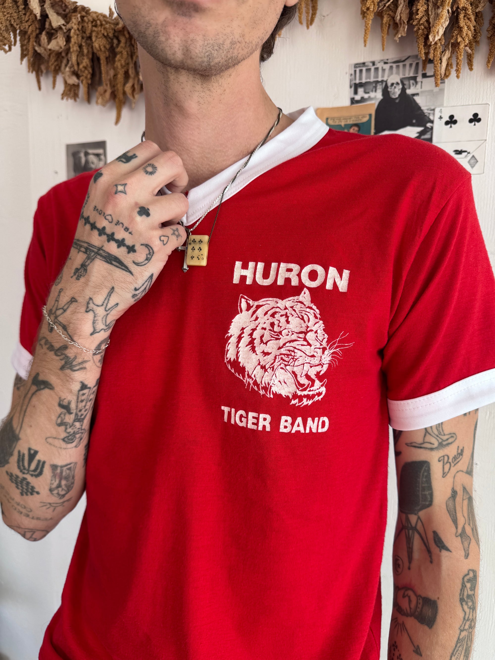 1970s Huron Tigers Athletic T-Shirt (M)