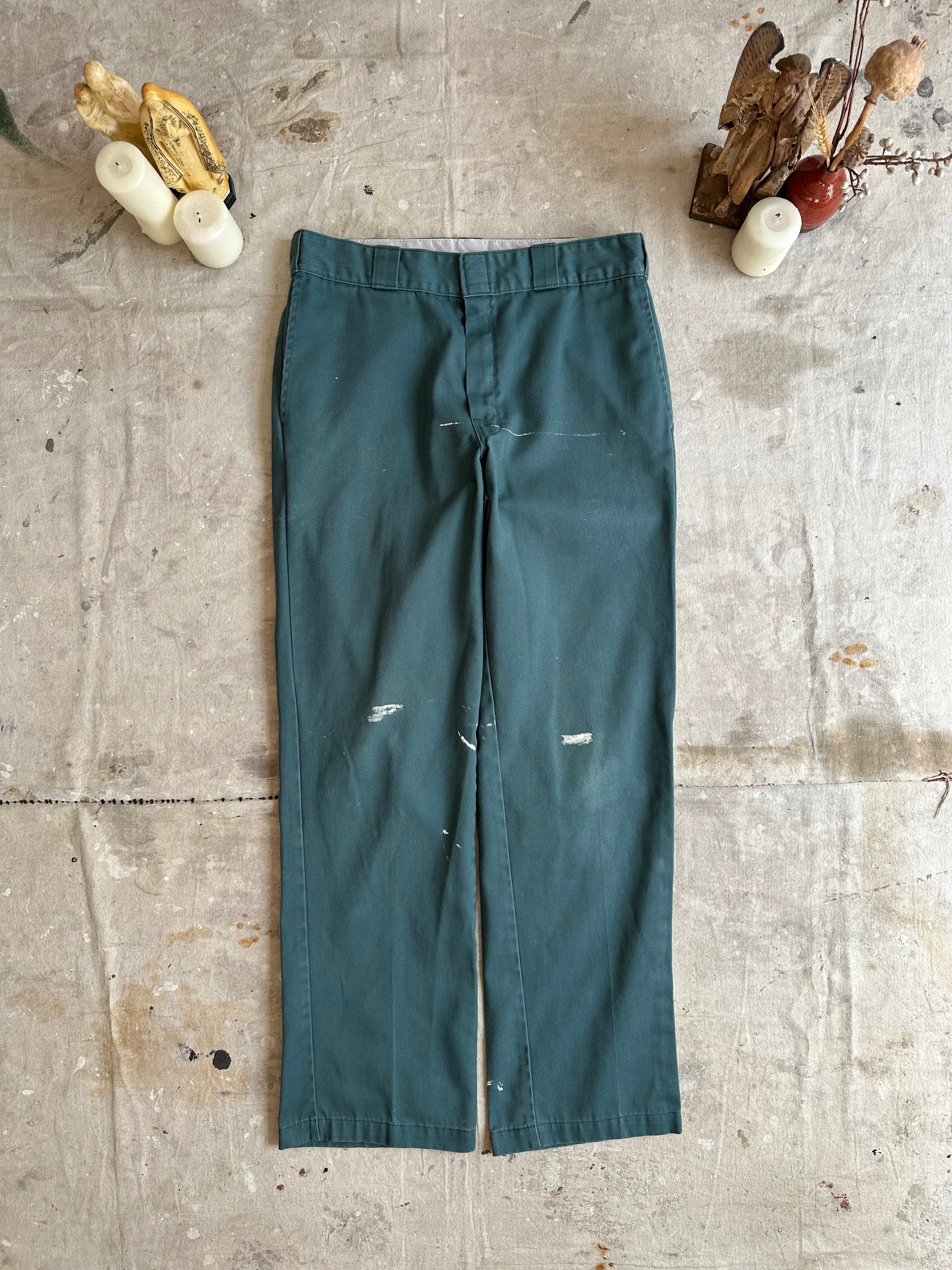 1990s Paint Stained Light Blue Dickies 874