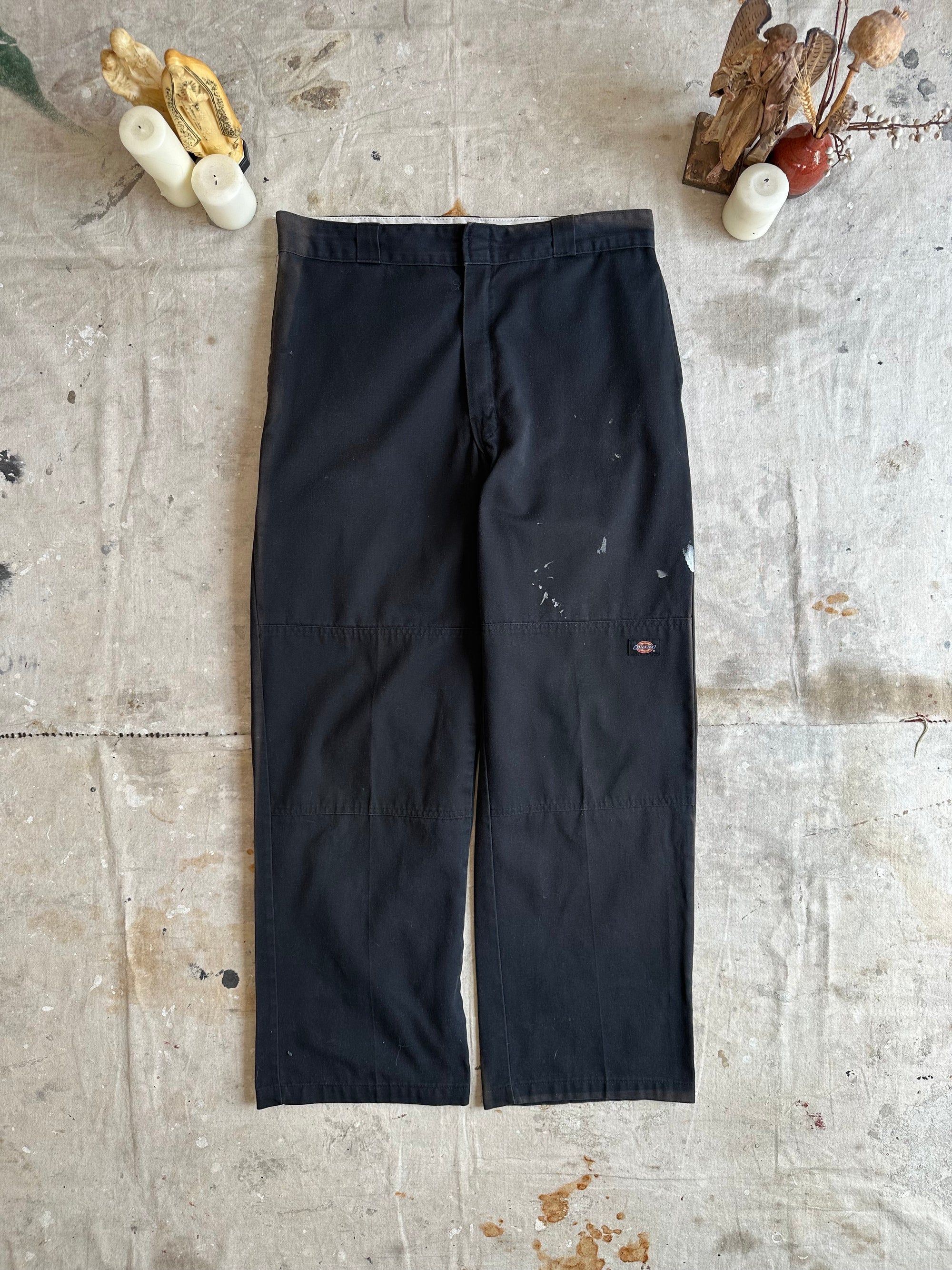 1990s Well Worn Black Dickies Loose Fit