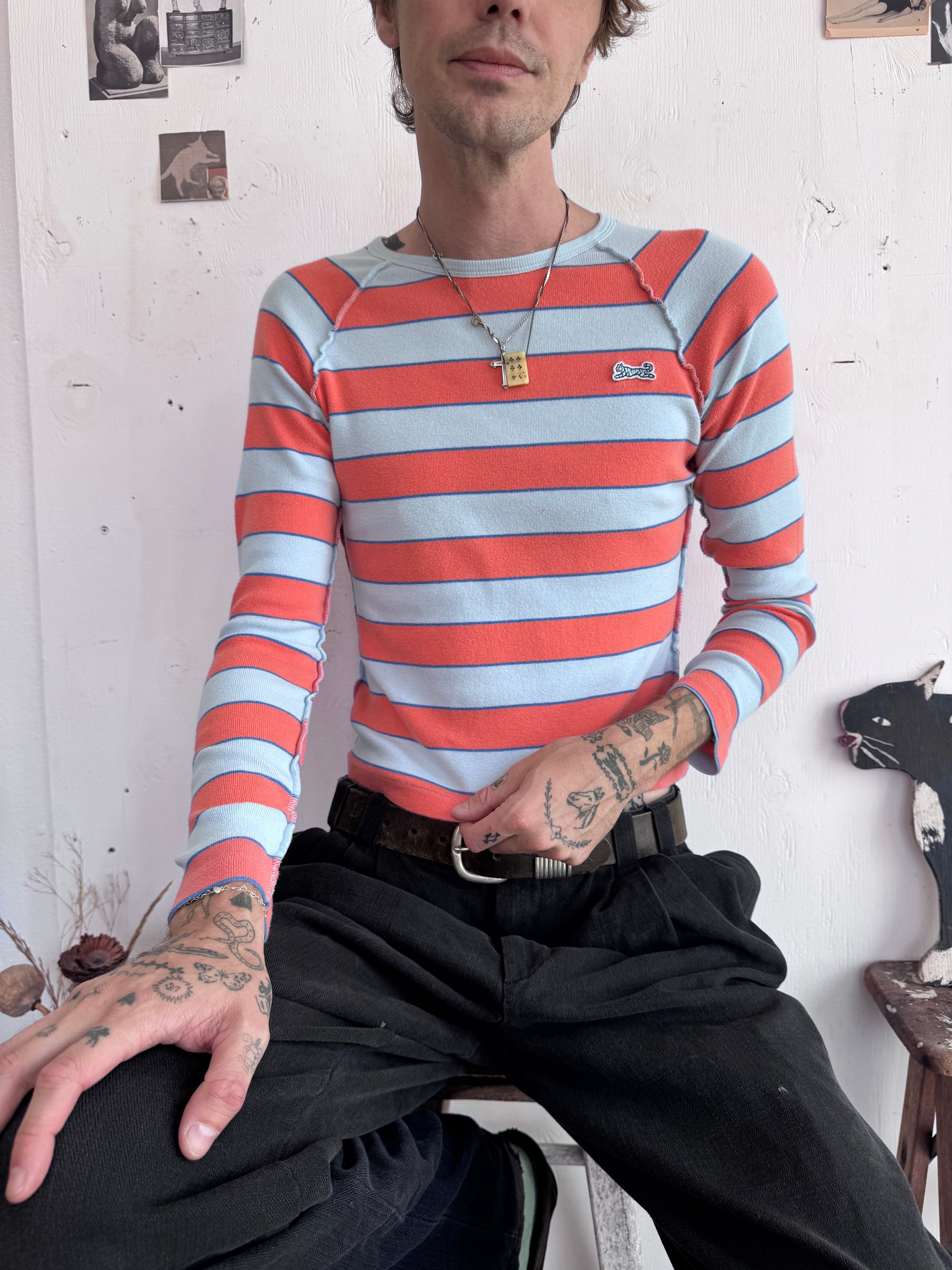 2000s Le Tigre Striped Long Sleeve (XS)