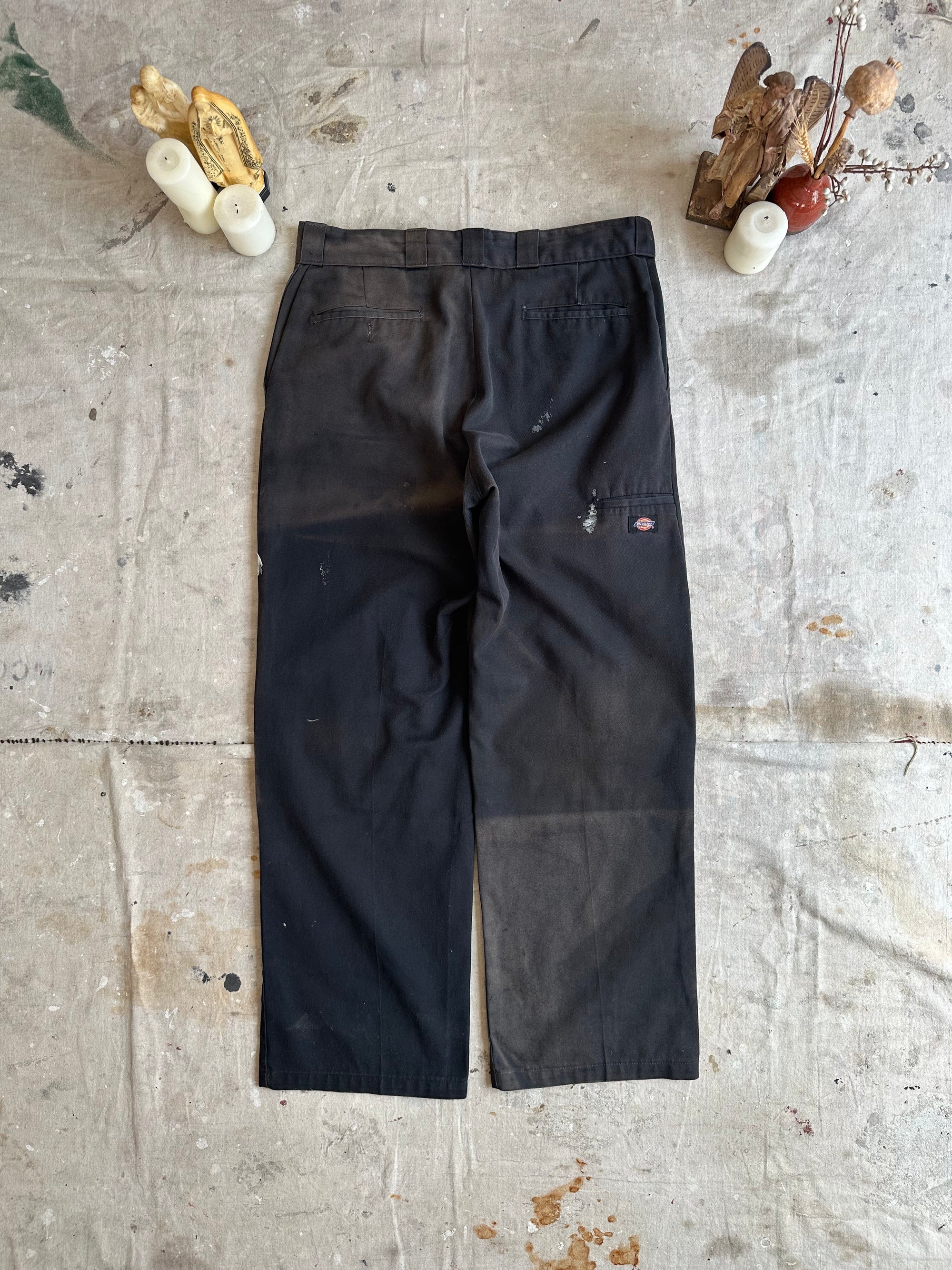 1990s Well Worn Black Dickies Loose Fit