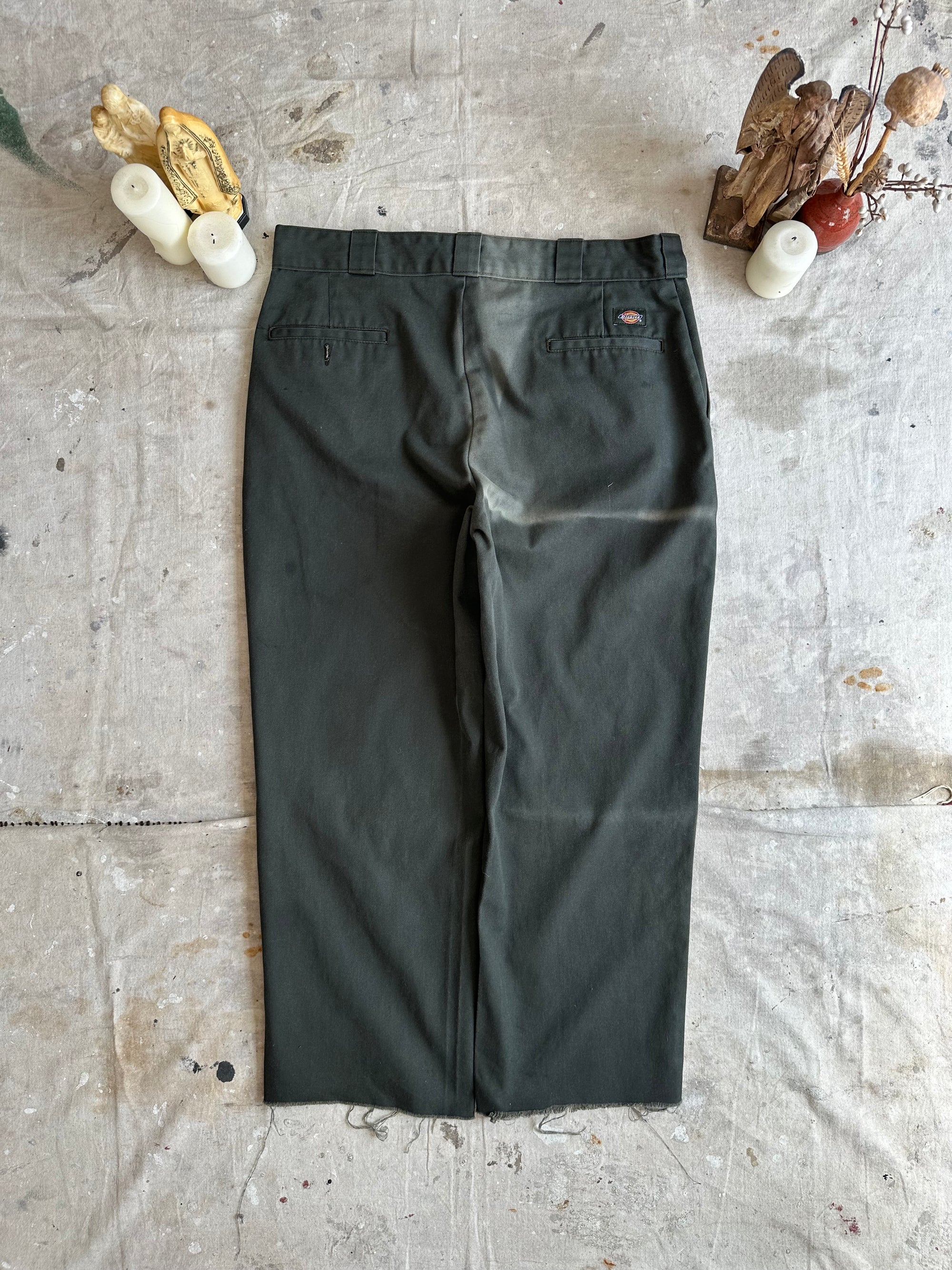 2000s Well Worn Faded Green Dickies 874